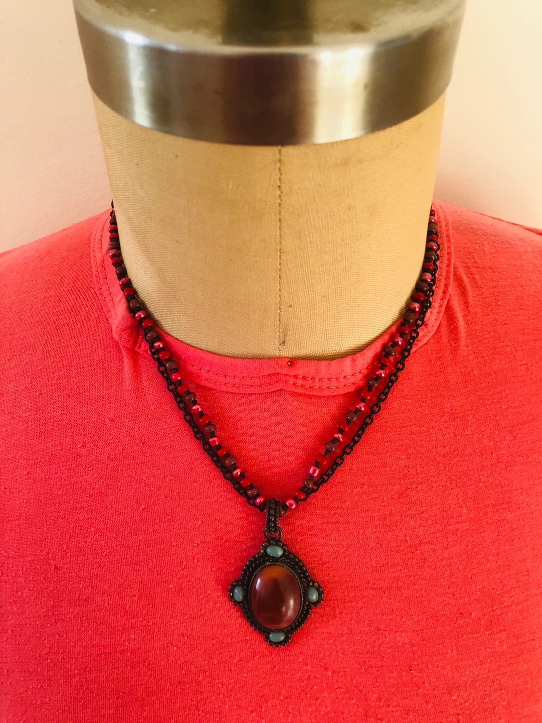 Nancy And Rise Bronze Tone Necklace
