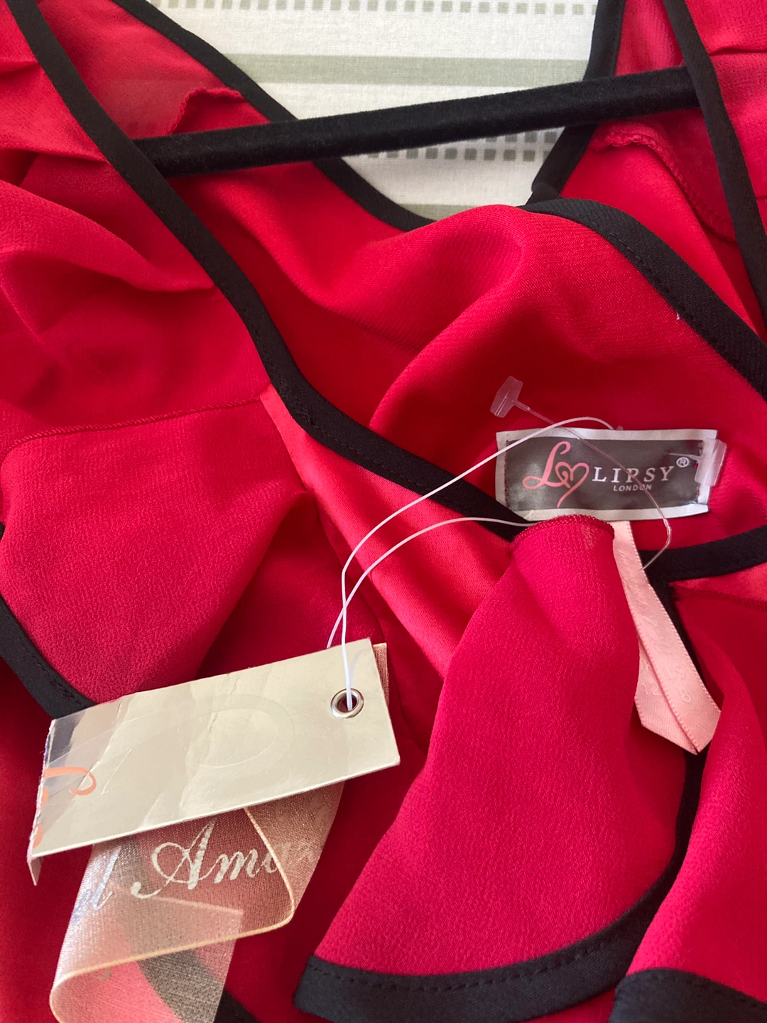 Lipsy London Red Ruffle Dress size S - photo 3