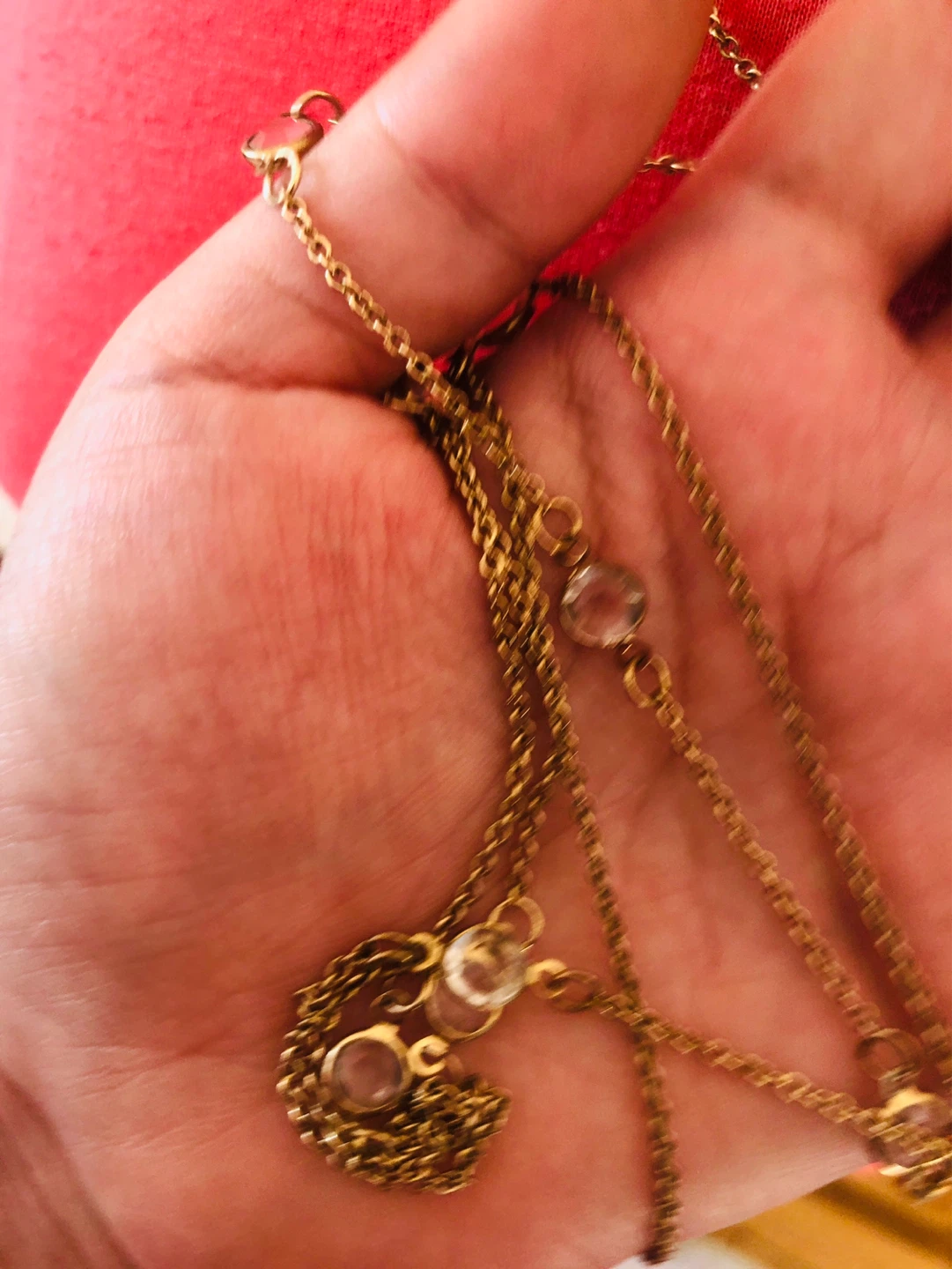 Gold Tone Body Chain Necklace - photo 2