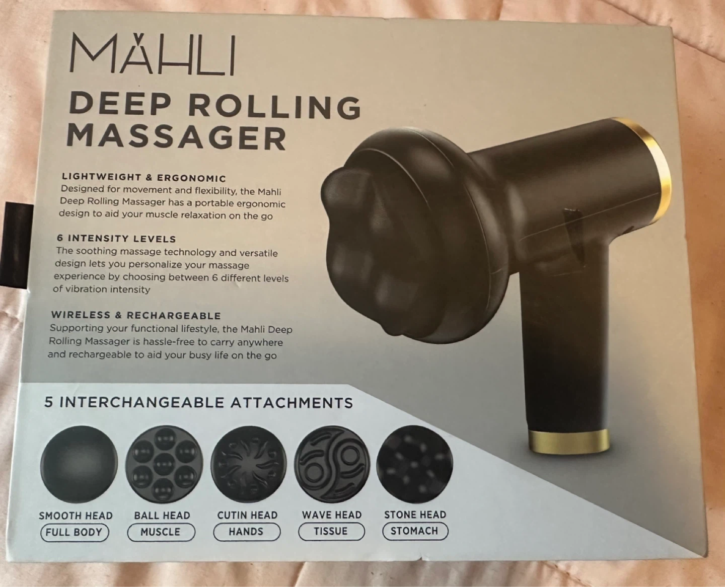 Mähli Deep Rolling Massager with 5 Interchangeable Attachments - photo 2