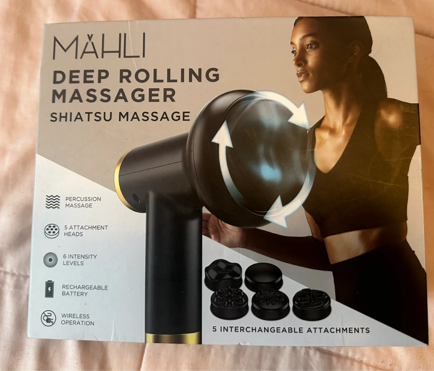 Mähli Deep Rolling Massager with 5 Interchangeable Attachments