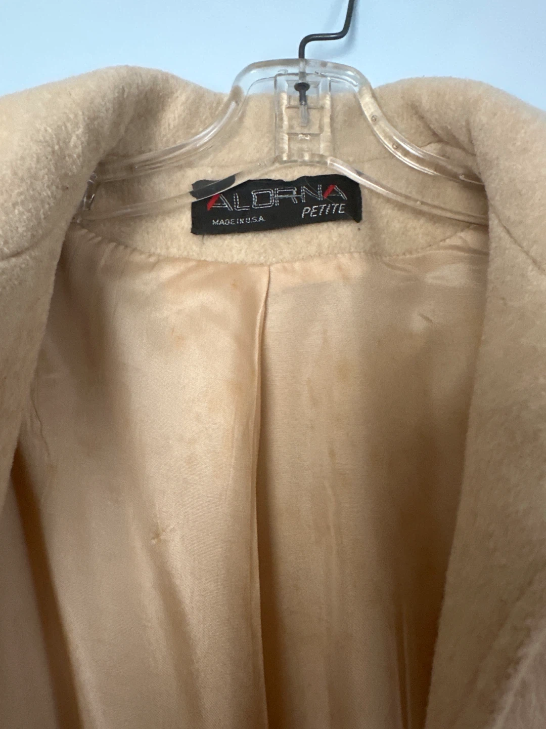 Beige wool coat - photo 3