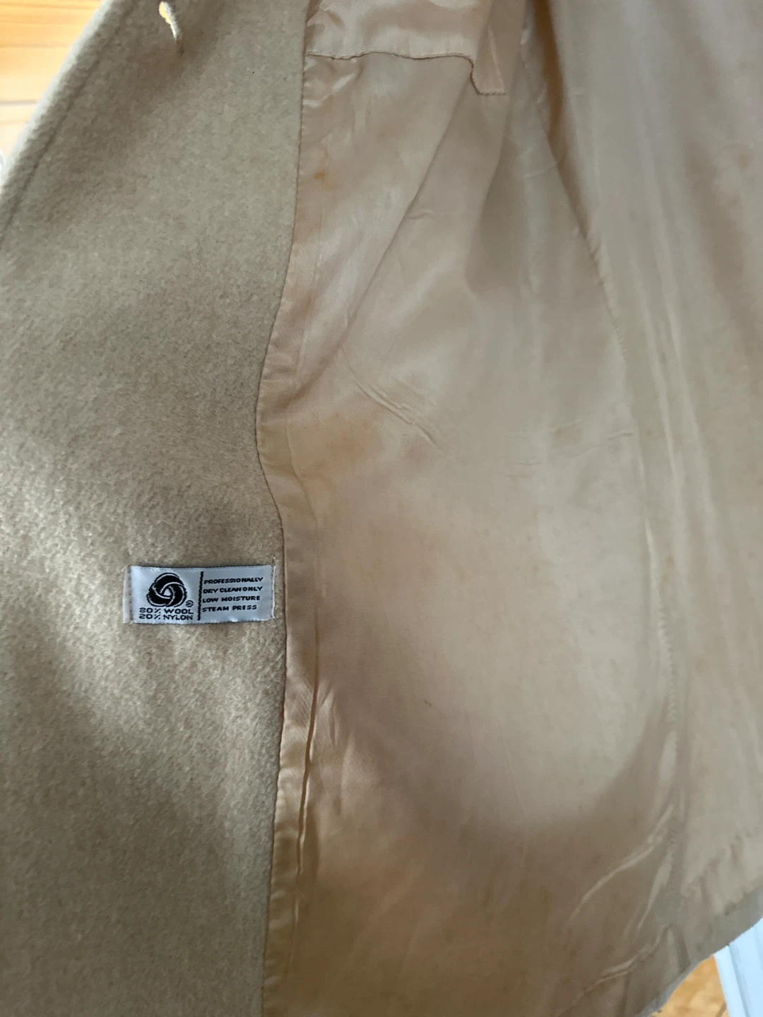 Beige wool coat - photo 2