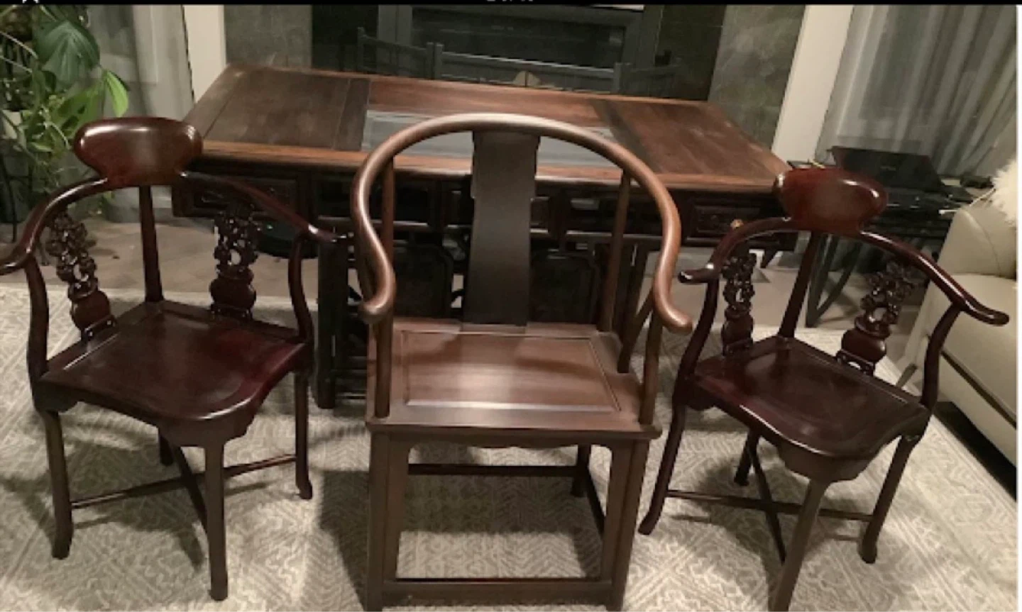 Antique Style Tea Ceremony Chinese Table Furniture Set - photo 2