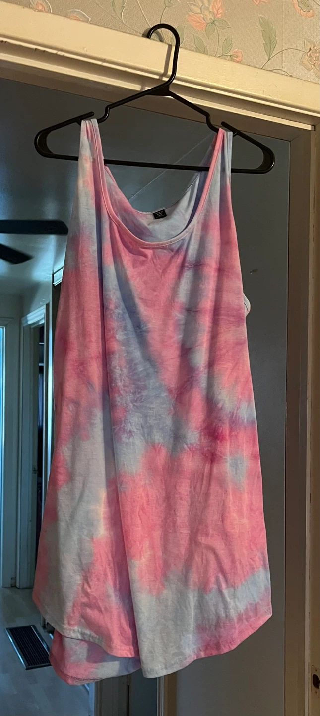 Shein Tie-Dye Dress- Pink/Blue