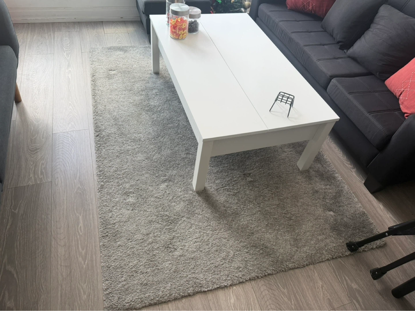 STOENSE Low Pile Rug - Medium Gray (133x195 cm)