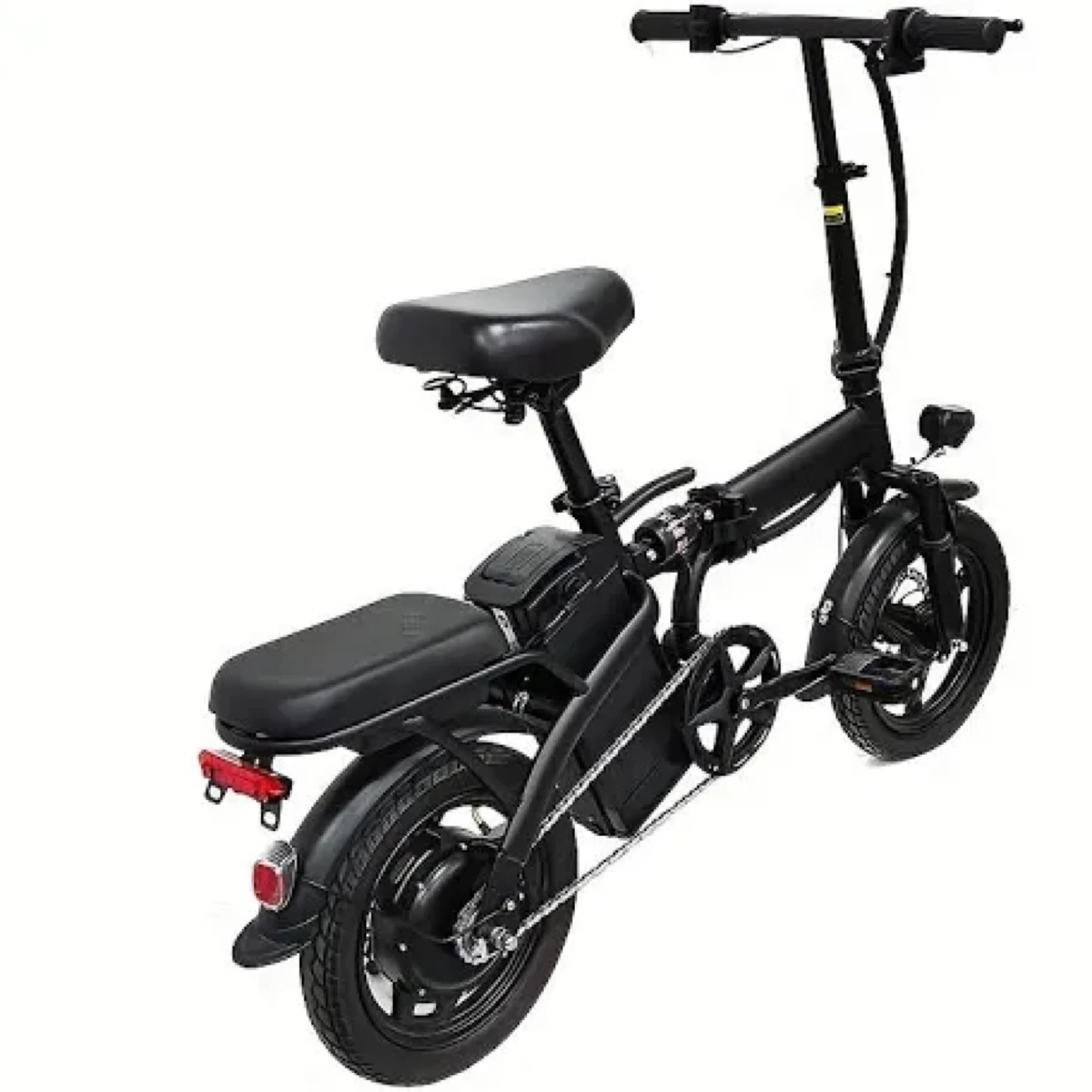 Black Folding Electric Bicycle - photo 2