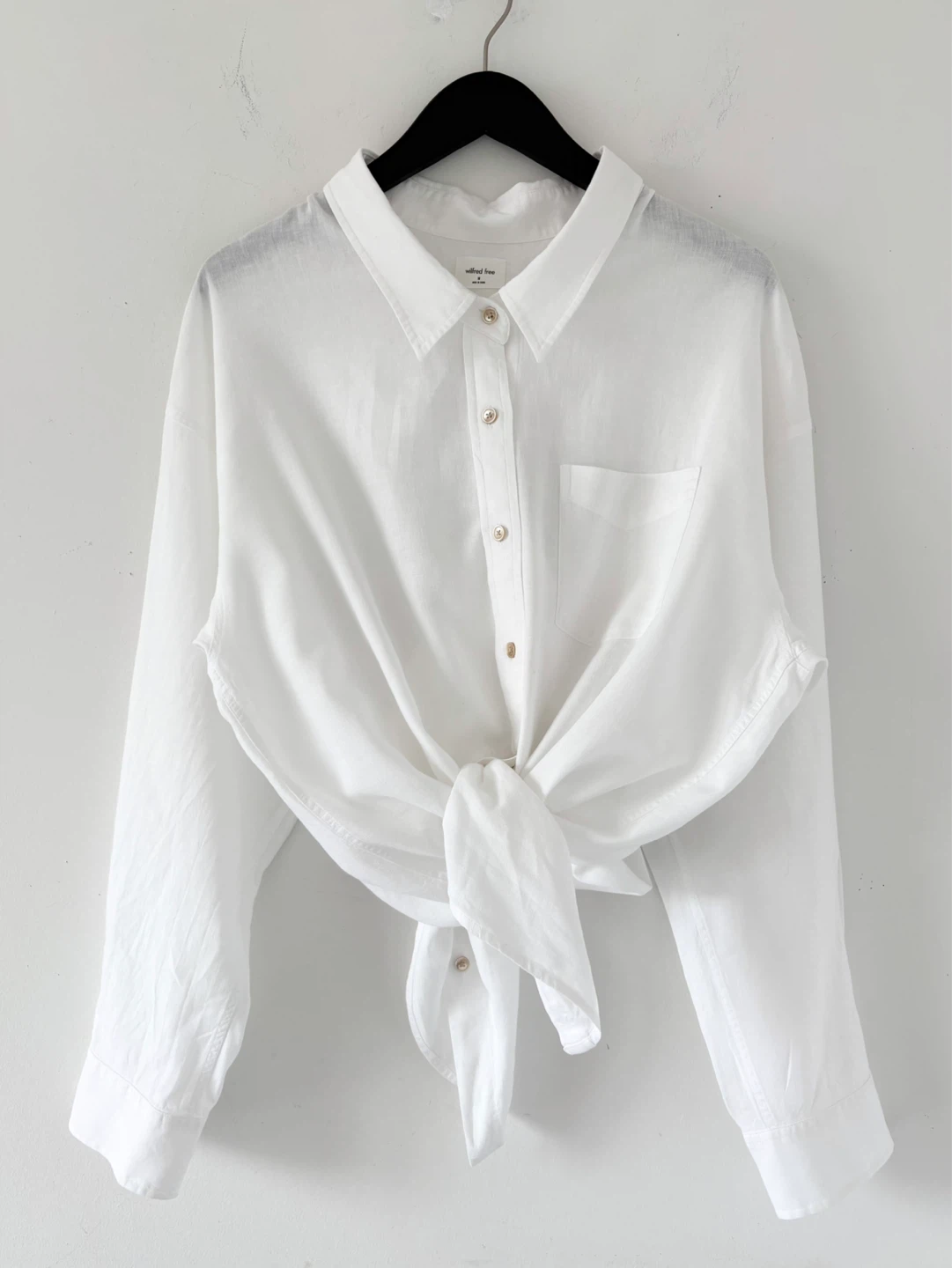 Aritzia Wilfred Free Linen Blend Button-Up Shirt - photo 3