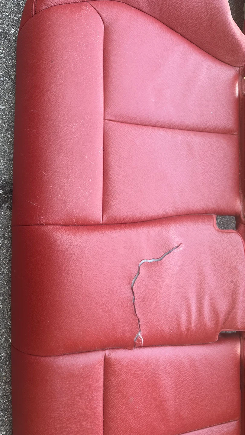 BMW F30 Red Leather Rear seat set - photo 4