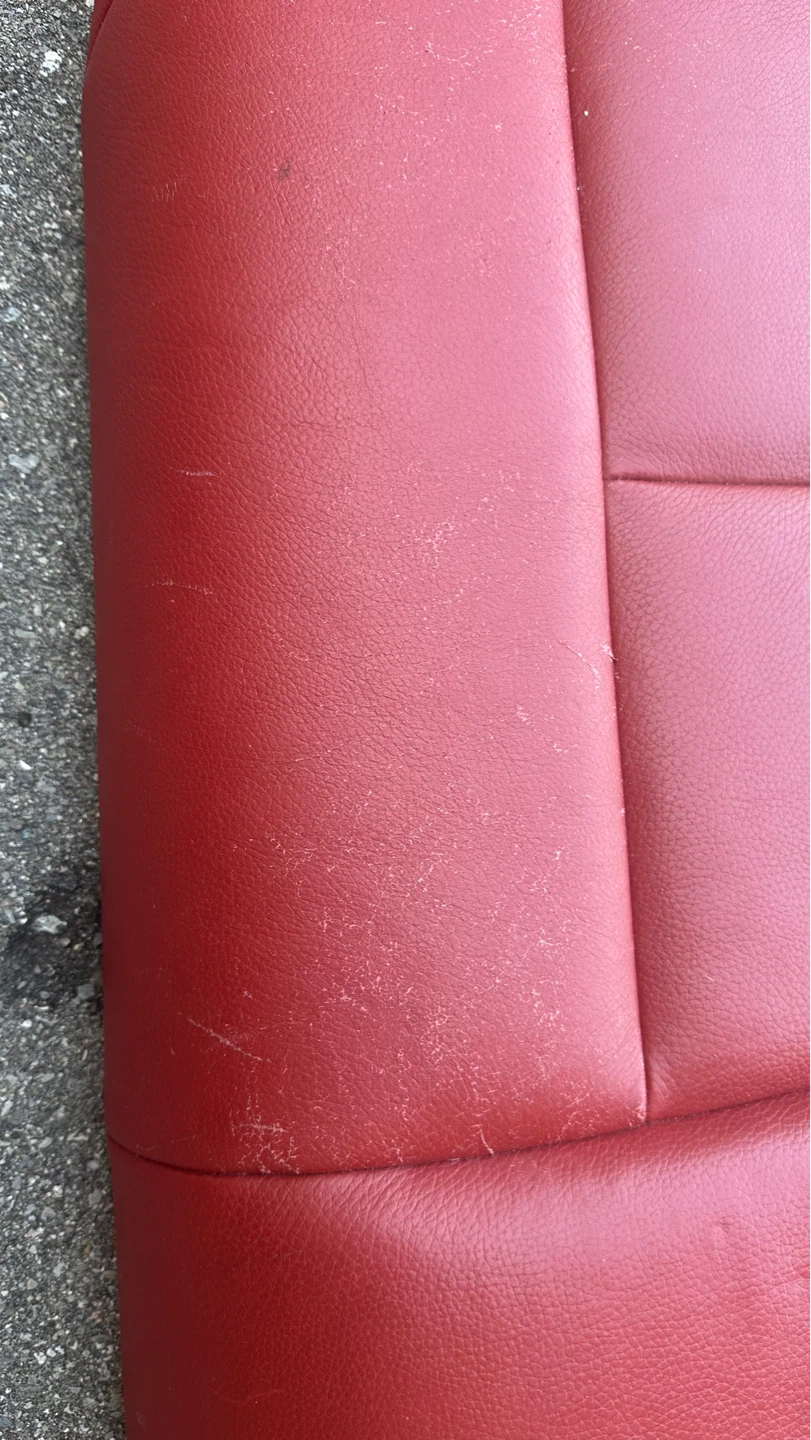 BMW F30 Red Leather Rear seat set - photo 3
