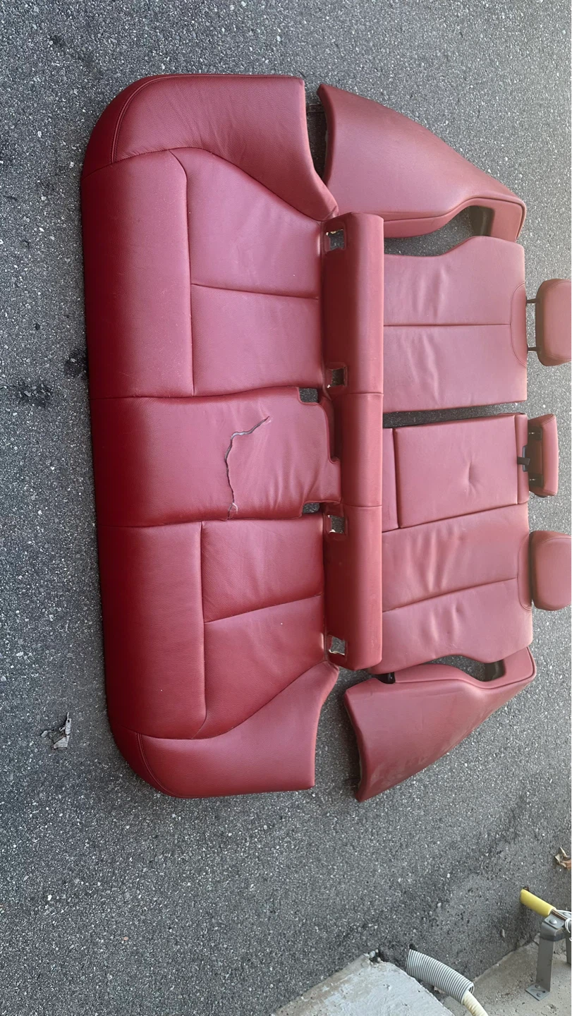 BMW F30 Red Leather Rear seat set - photo 2