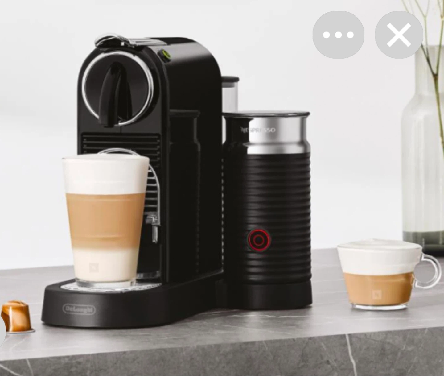 Nespresso De'Longhi Espresso Machine with Milk Frother