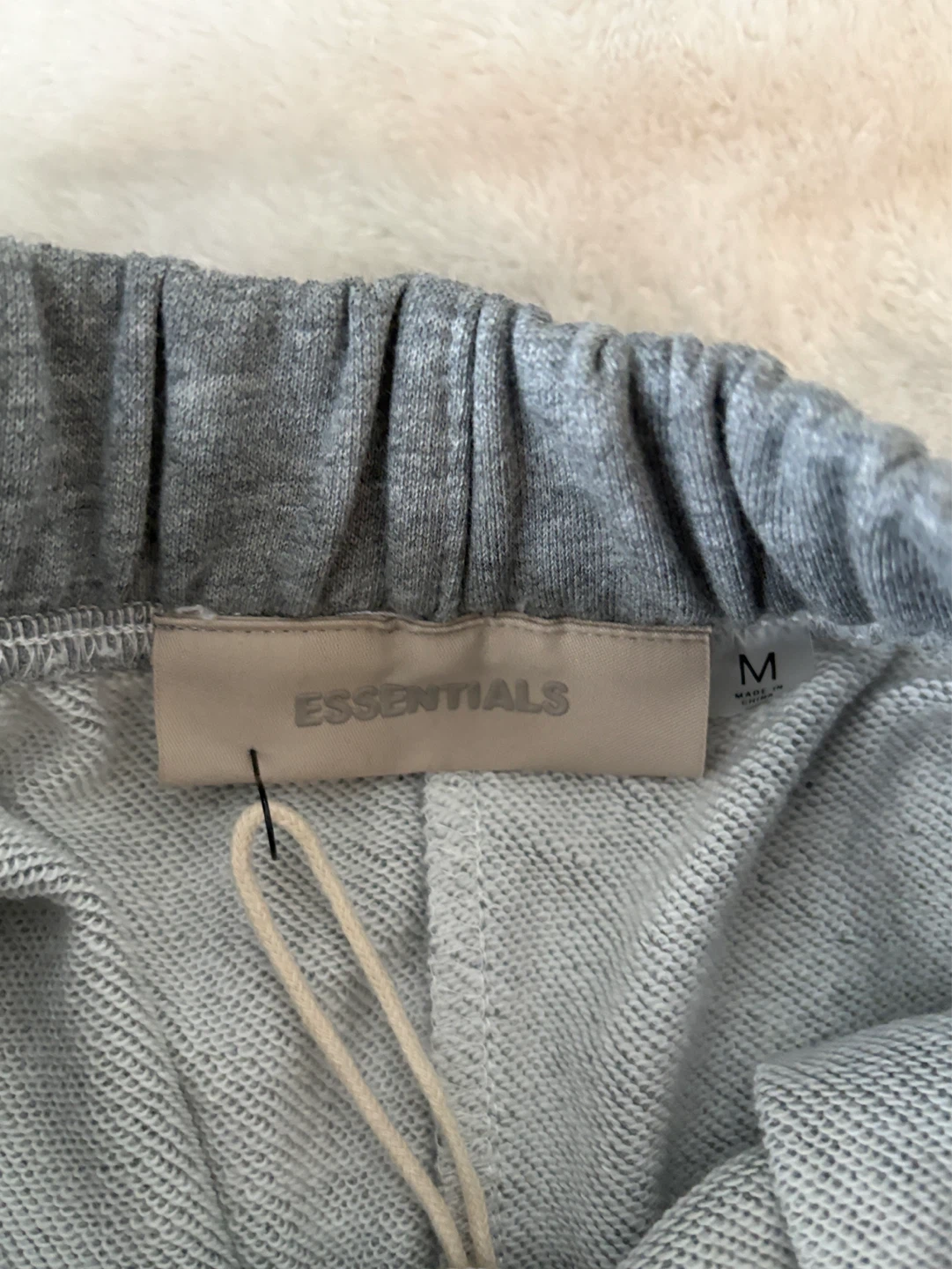 ESSENTIALS Men's Grey 1977 Sweat Shorts Size M
