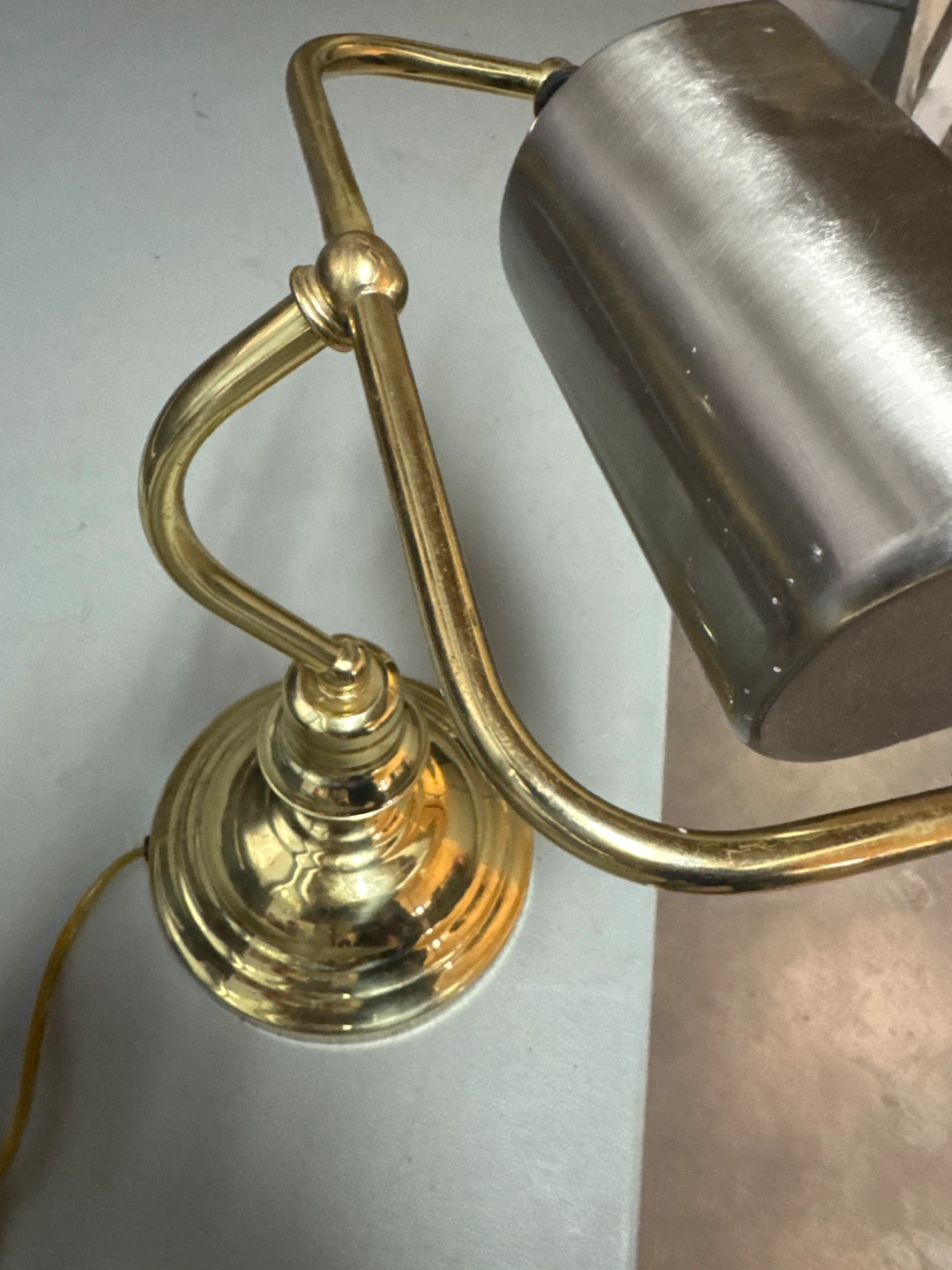 Brass Banker's Lamp - photo 2