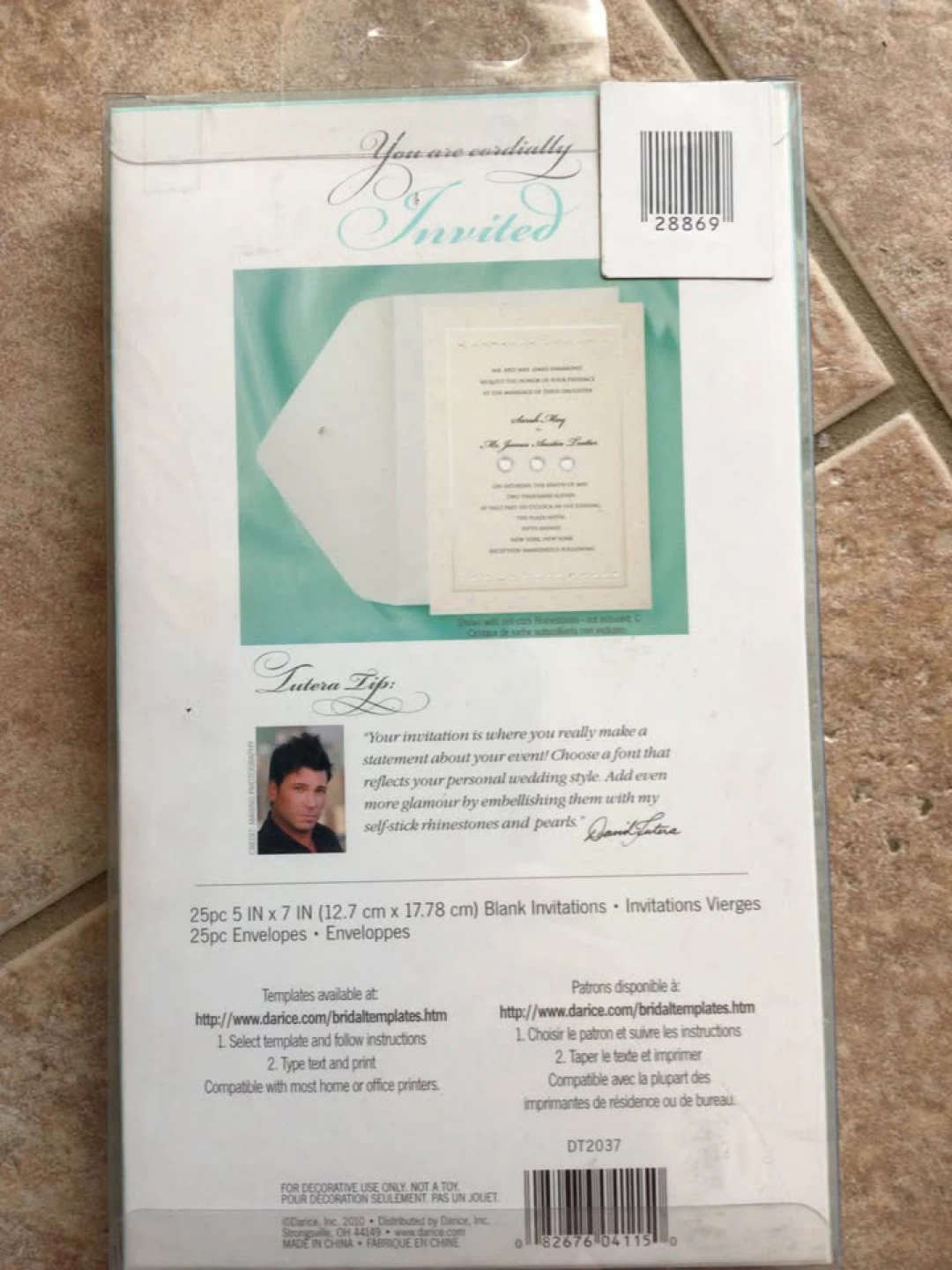 David Tutera Bridal Collection Invitation Kit - 25 pc 🌱