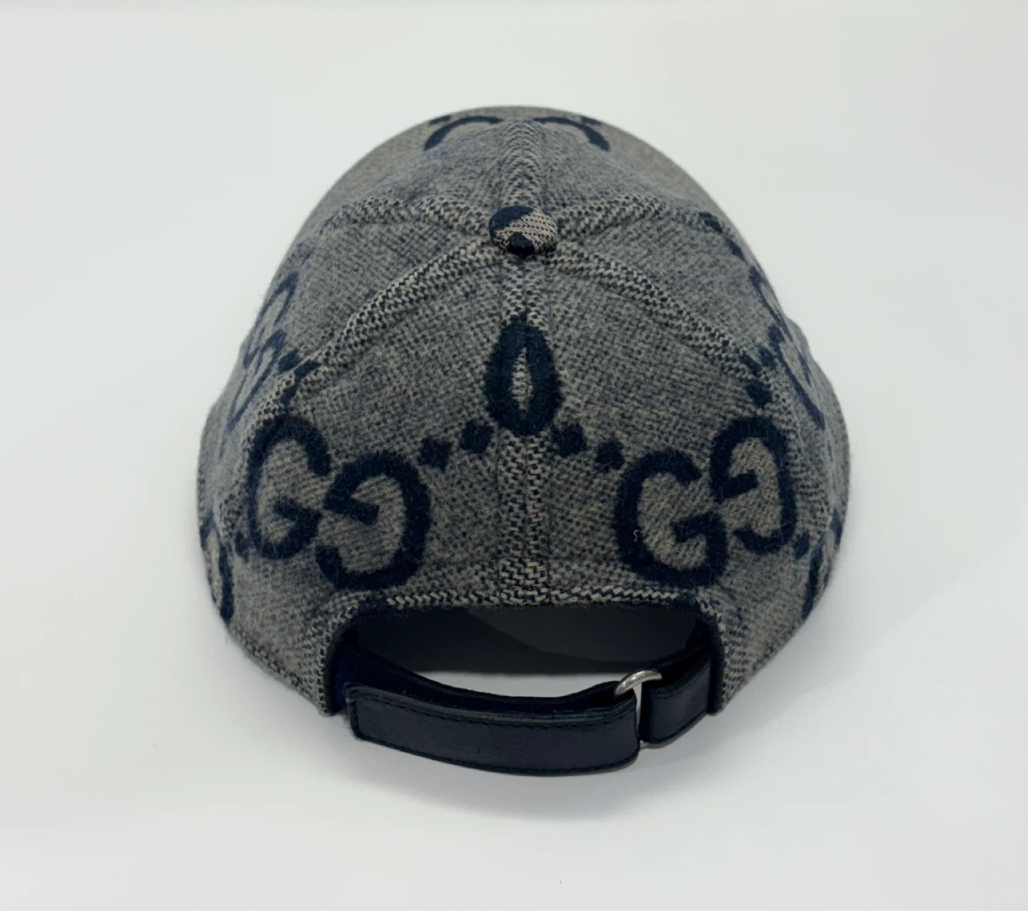 Gucci Baseball Cap Hat Kids GG Monogram Jumbo Wool Canvas - photo 4