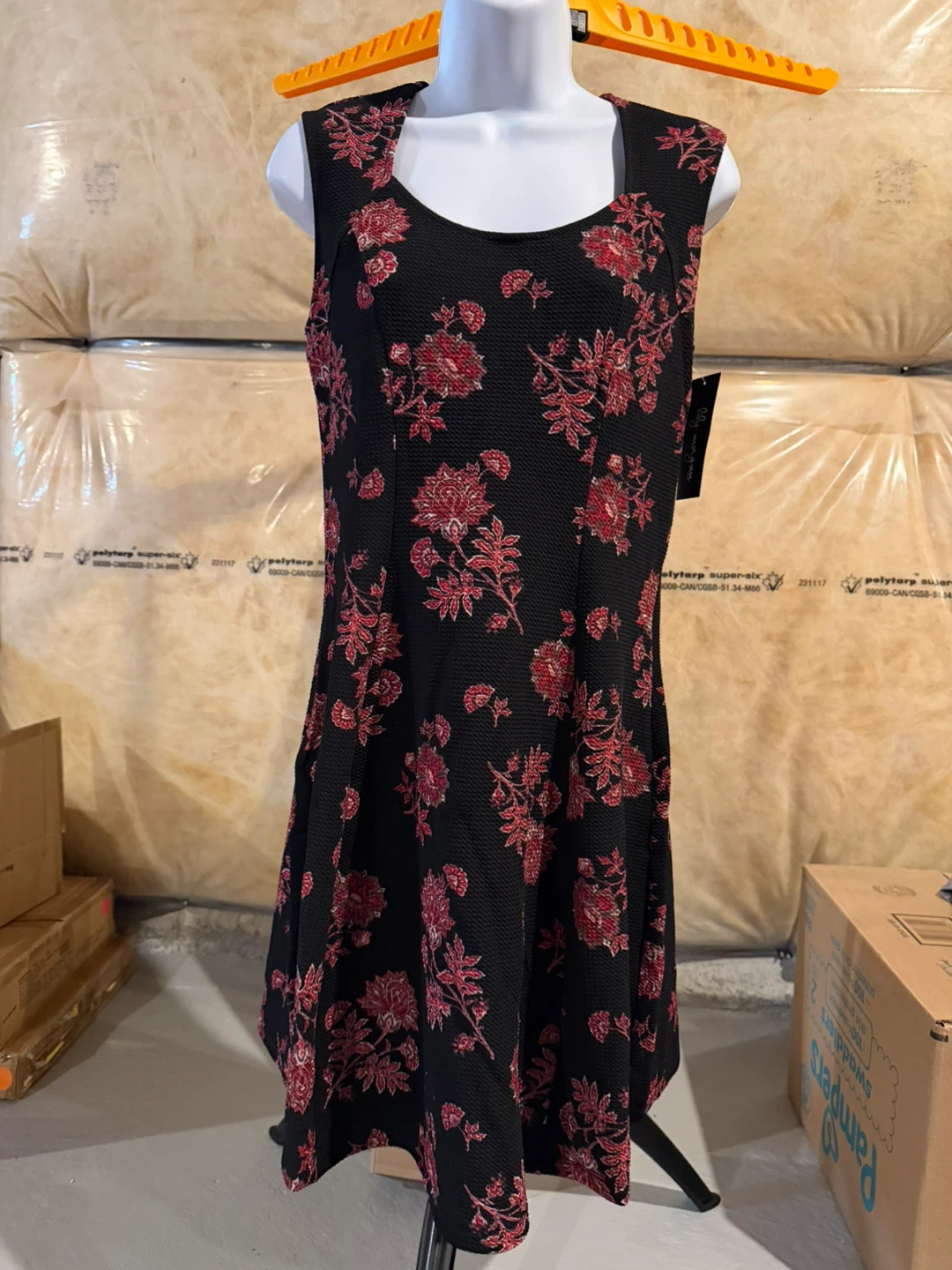 Lily Morgan Floral Print Dress with Back Cutout - photo 4