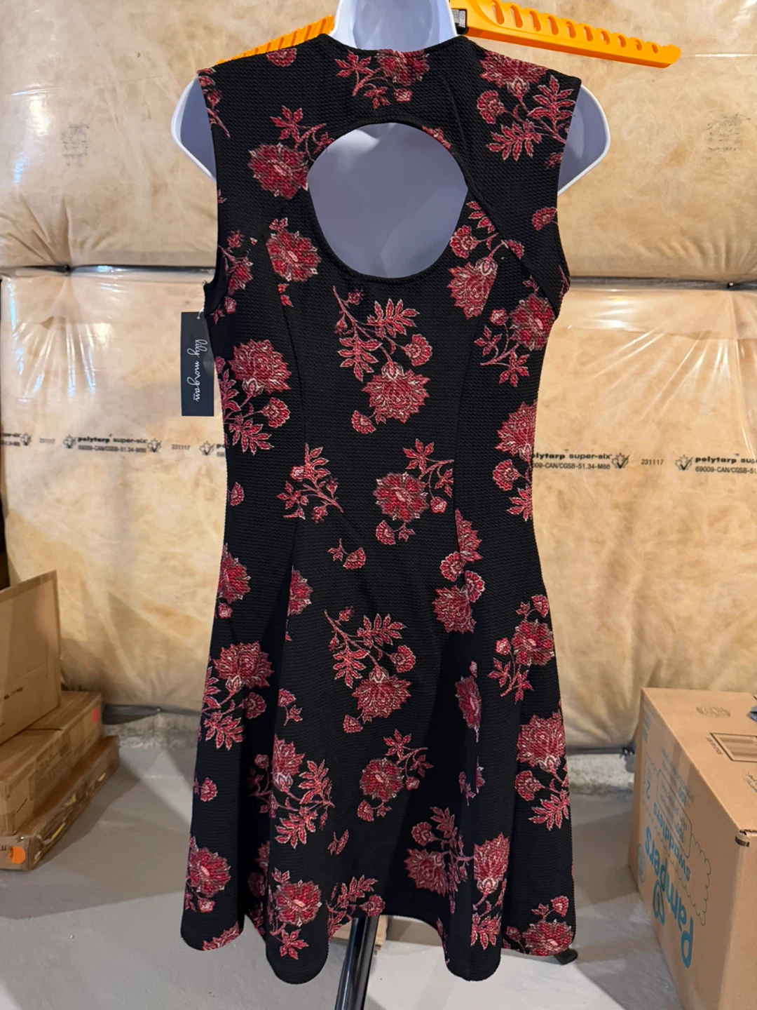 Lily Morgan Floral Print Dress with Back Cutout - photo 5