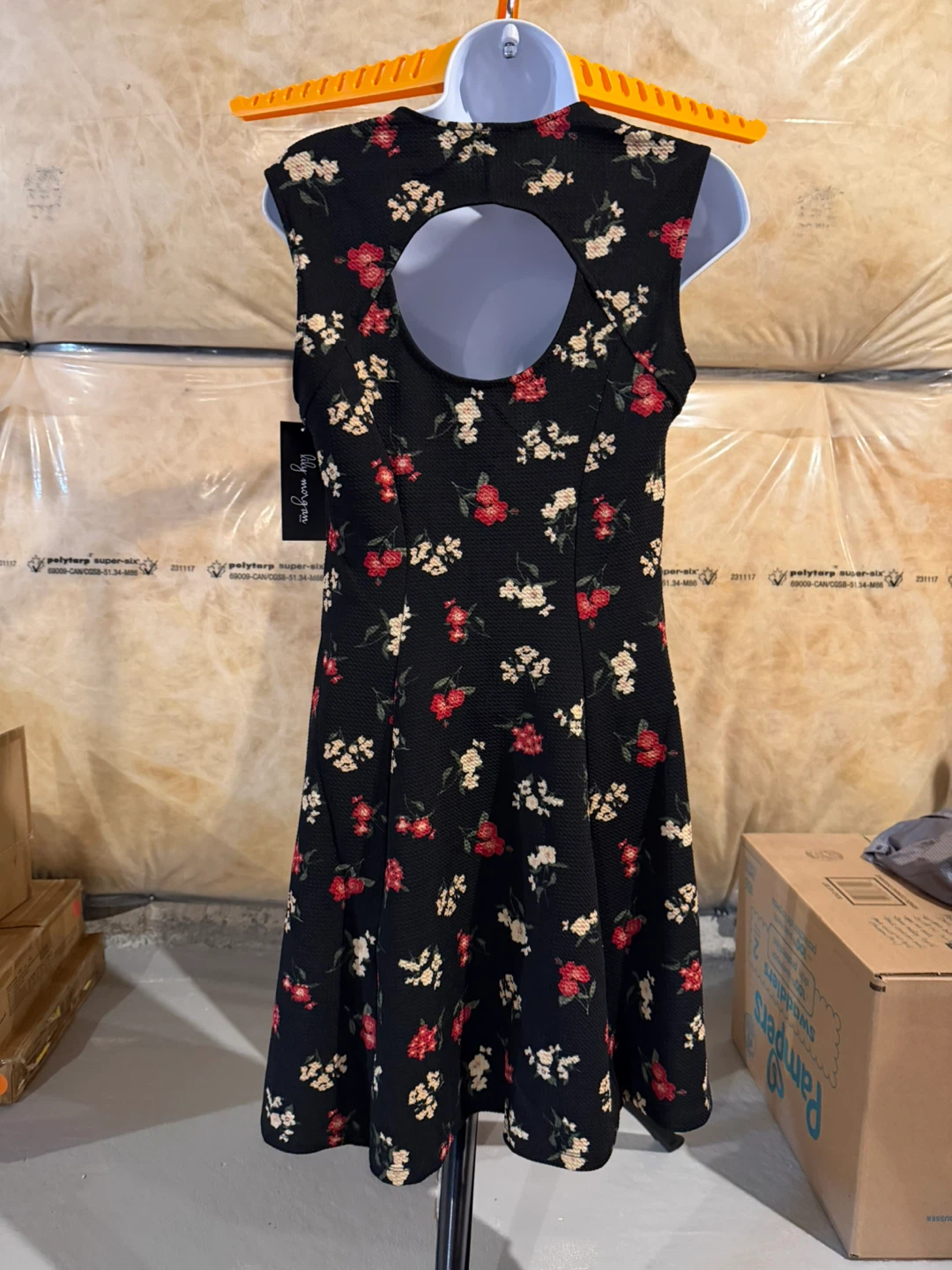Lily Morgan Floral Print Dress with Back Cutout - photo 2