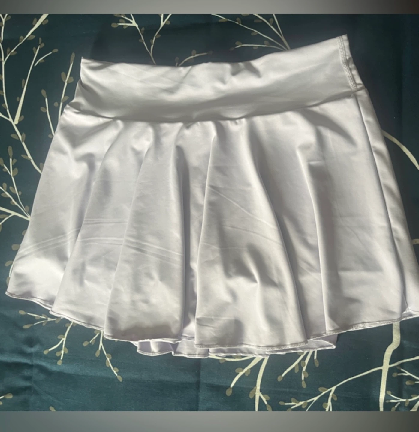 🌱1 Lavender and 1 White Pleated Skirt with Built-in Shorts - XL - photo 2