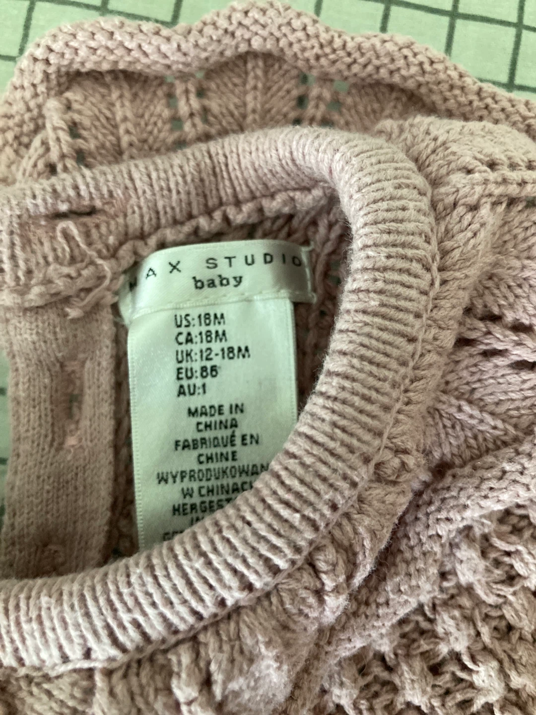 Max Studio Baby Pink Knit Dress - 18M - photo 2