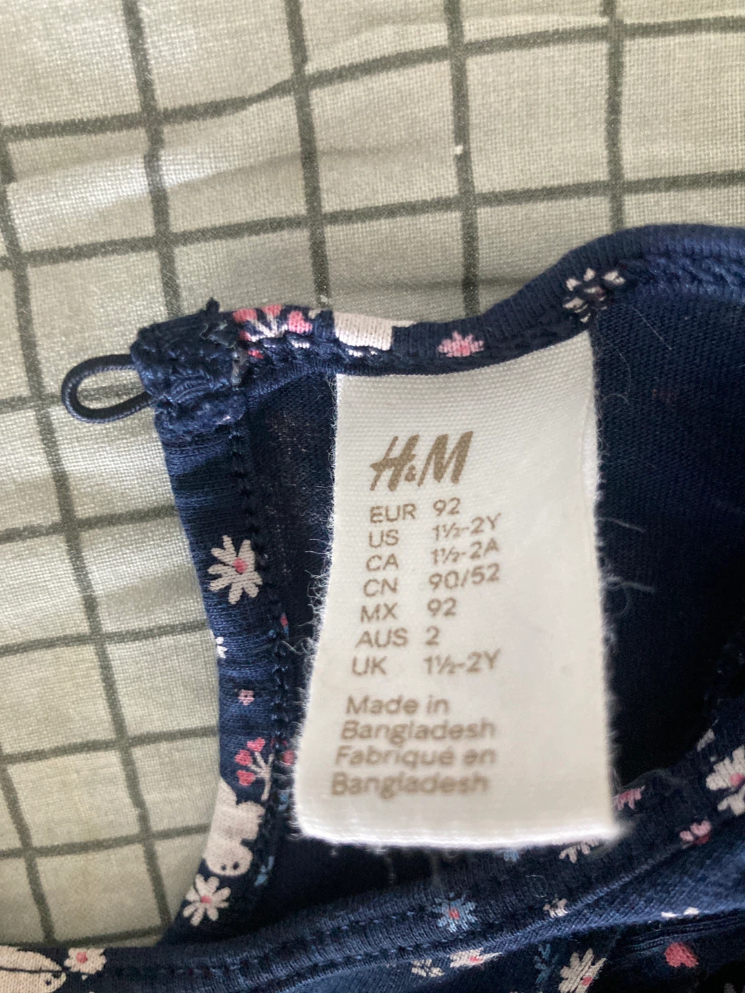 H&M Navy Floral Butterfly Dress - 12-2Y - photo 2