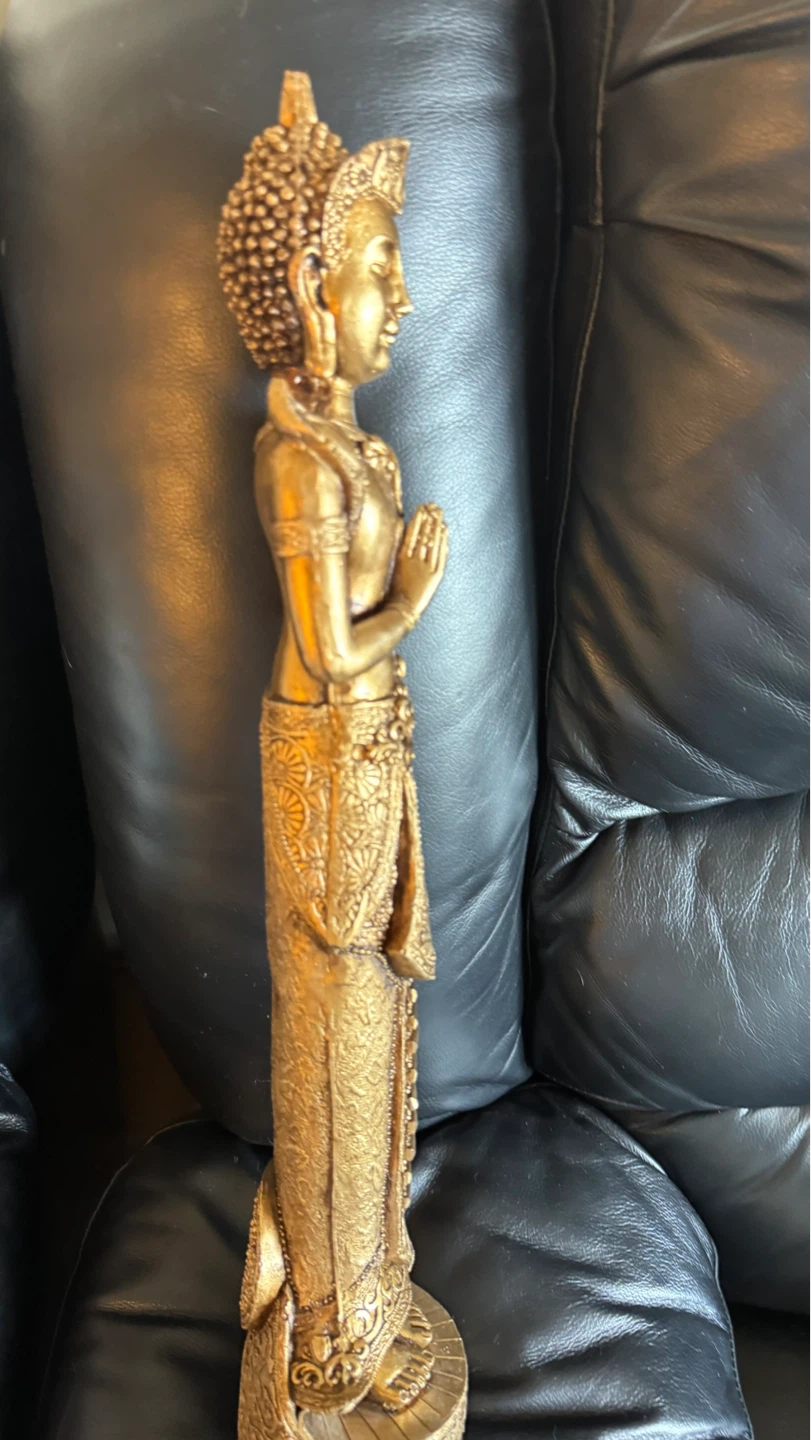 Gold-toned Buddha Statue - photo 2