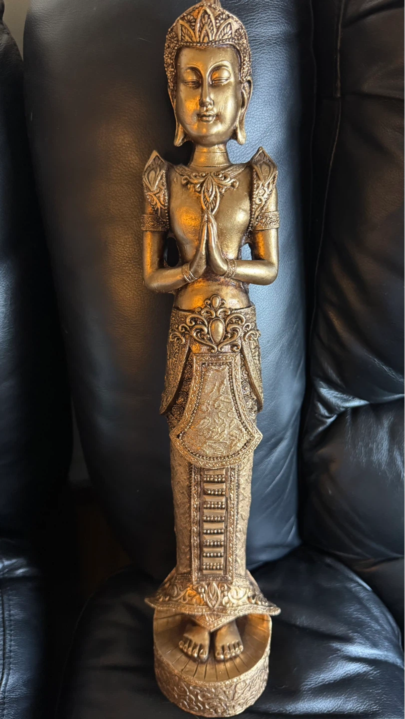 Gold-toned Buddha Statue - photo 4