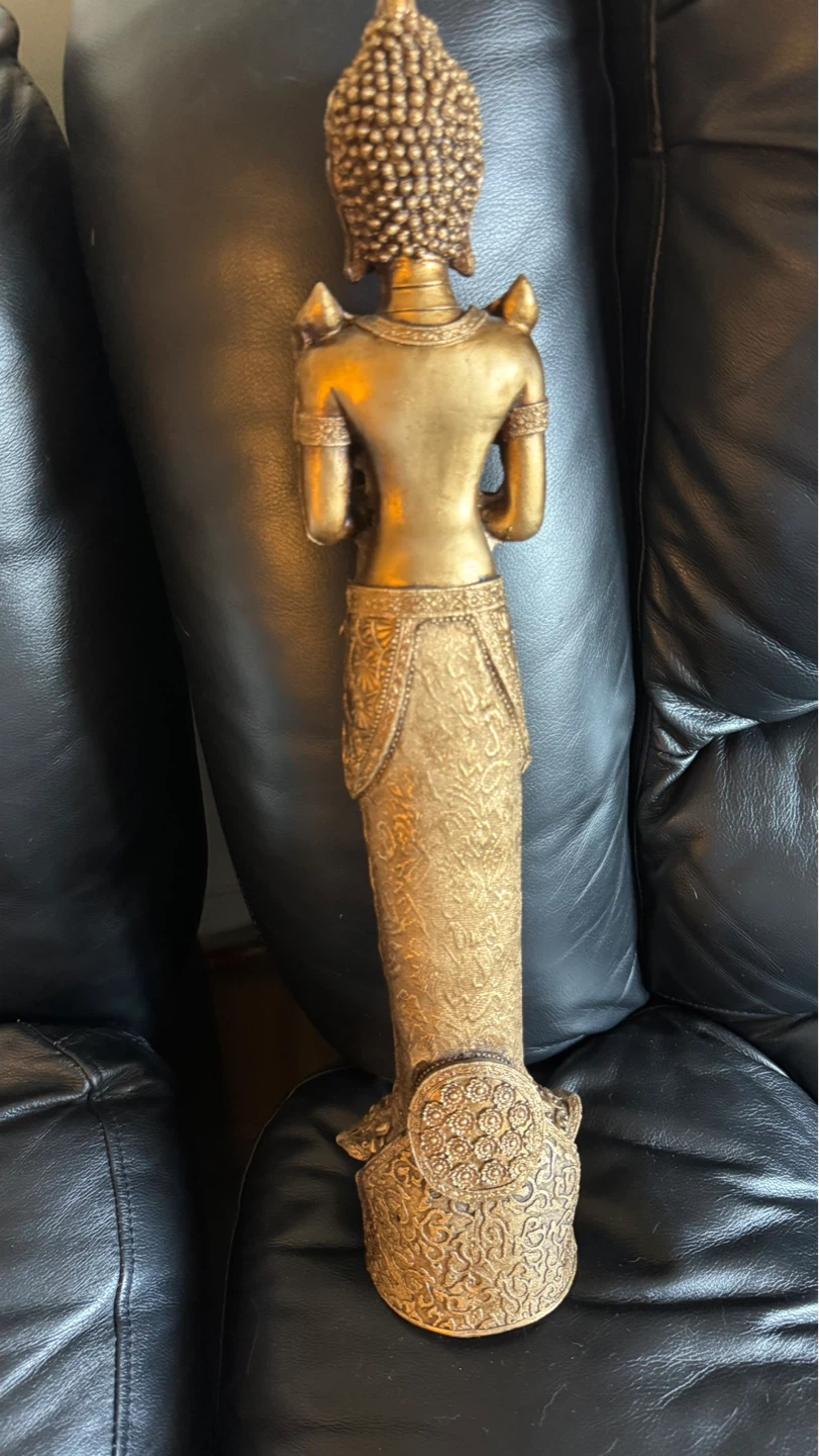 Gold-toned Buddha Statue - photo 3