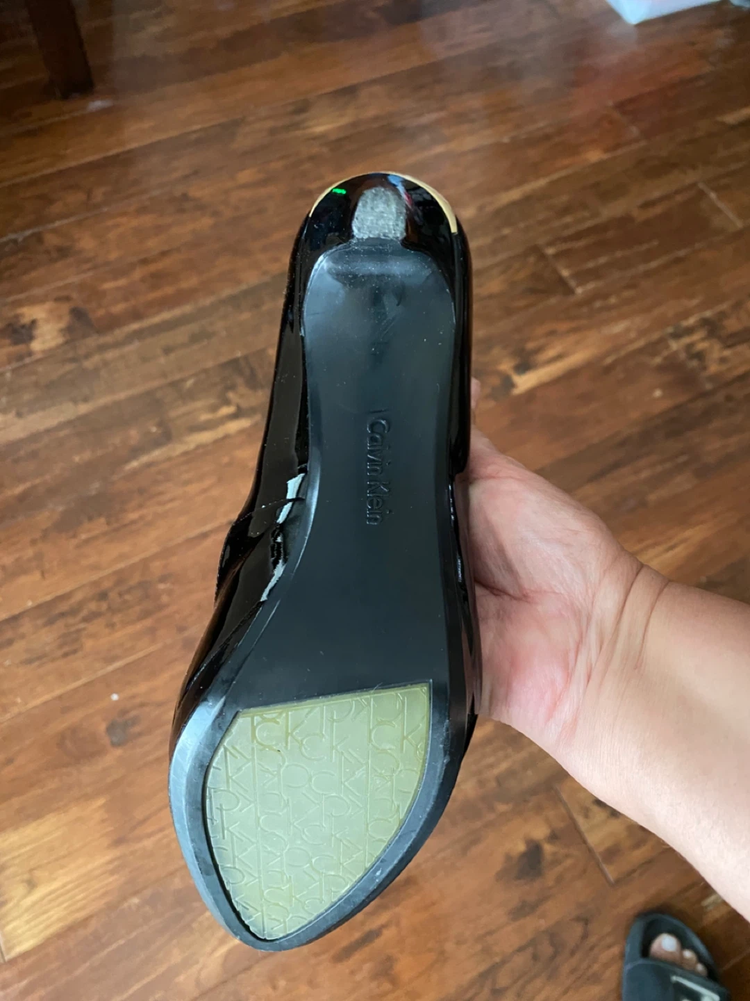 Calvin Klein Black Patent Mary Jane Heels - photo 2