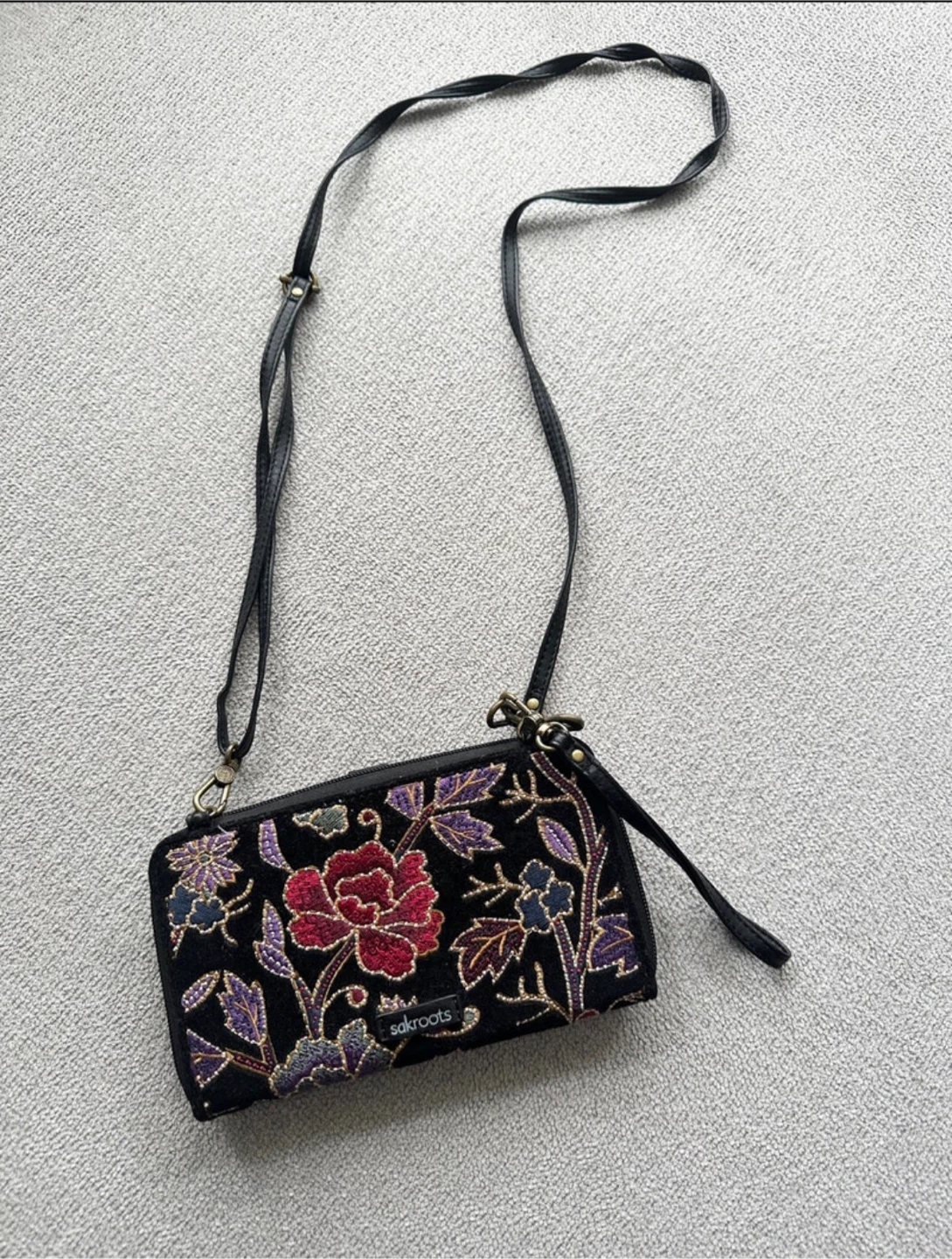 Sakroots Floral Wallet with Crossbody Strap - photo 2