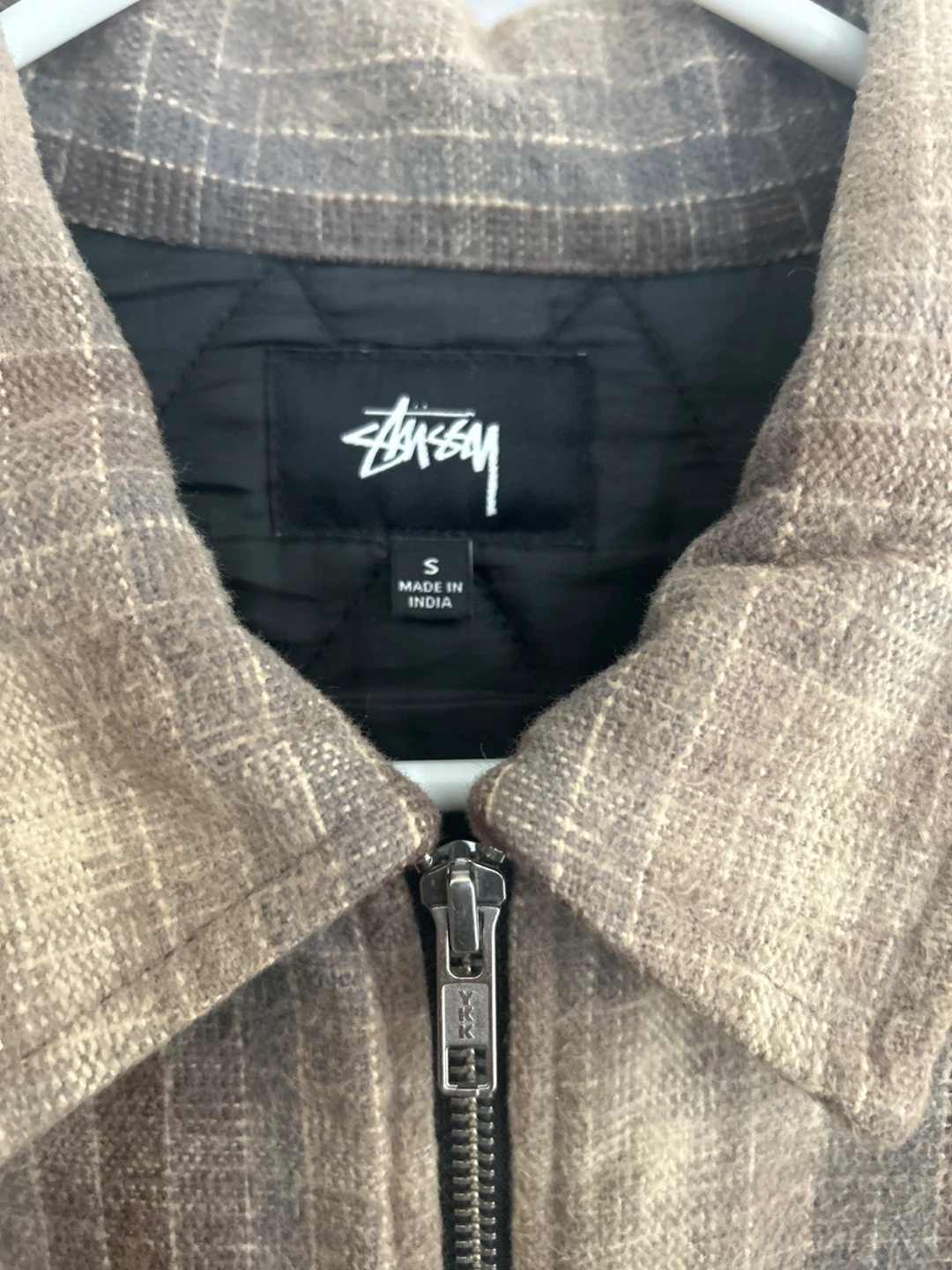 Stüssy   Plaid Zip-Up Jacket - Size S - photo 2