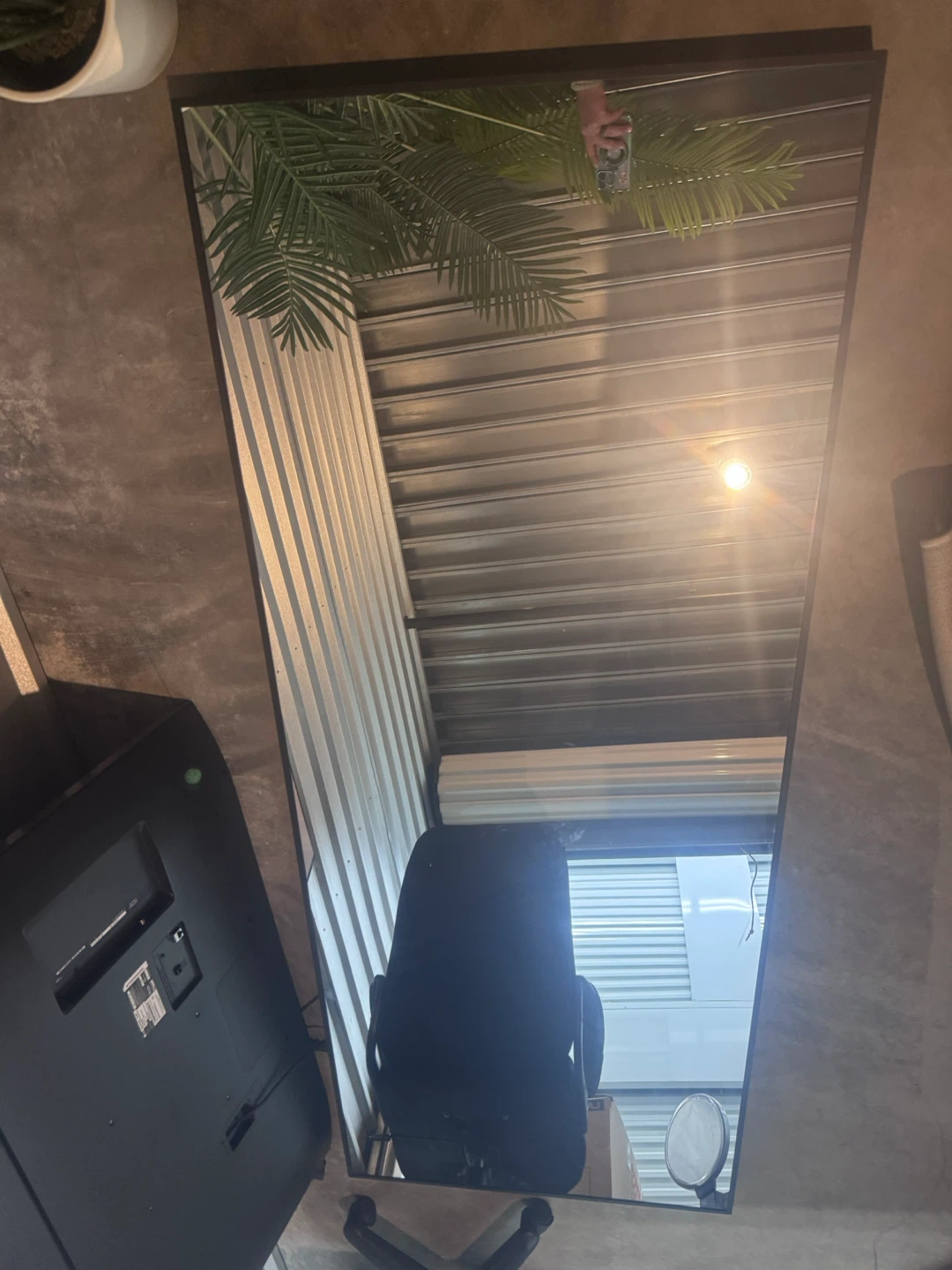 Large Black Framed Mirror