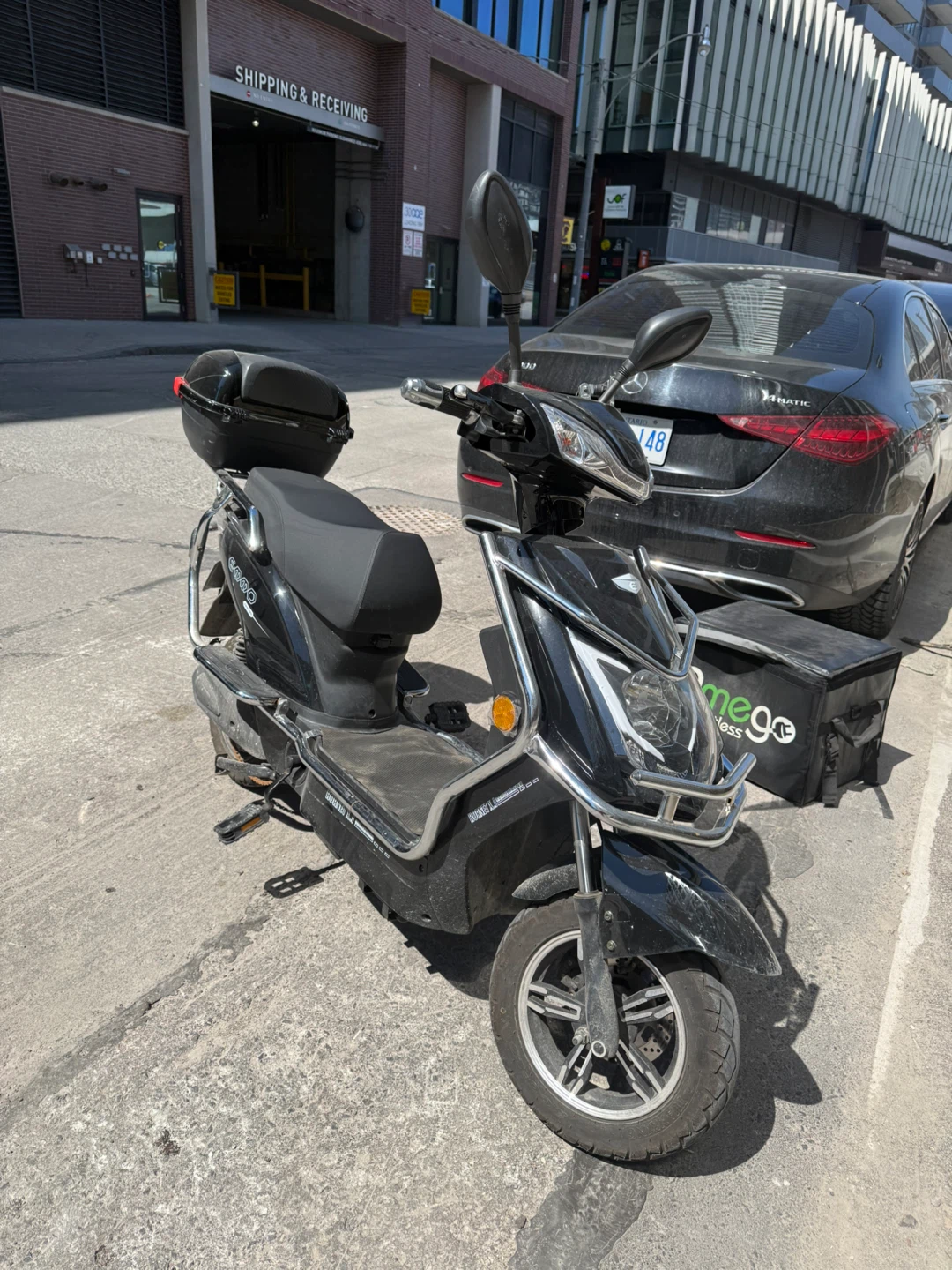 Black EMMO Electric Scooter with Storage Box - photo 2
