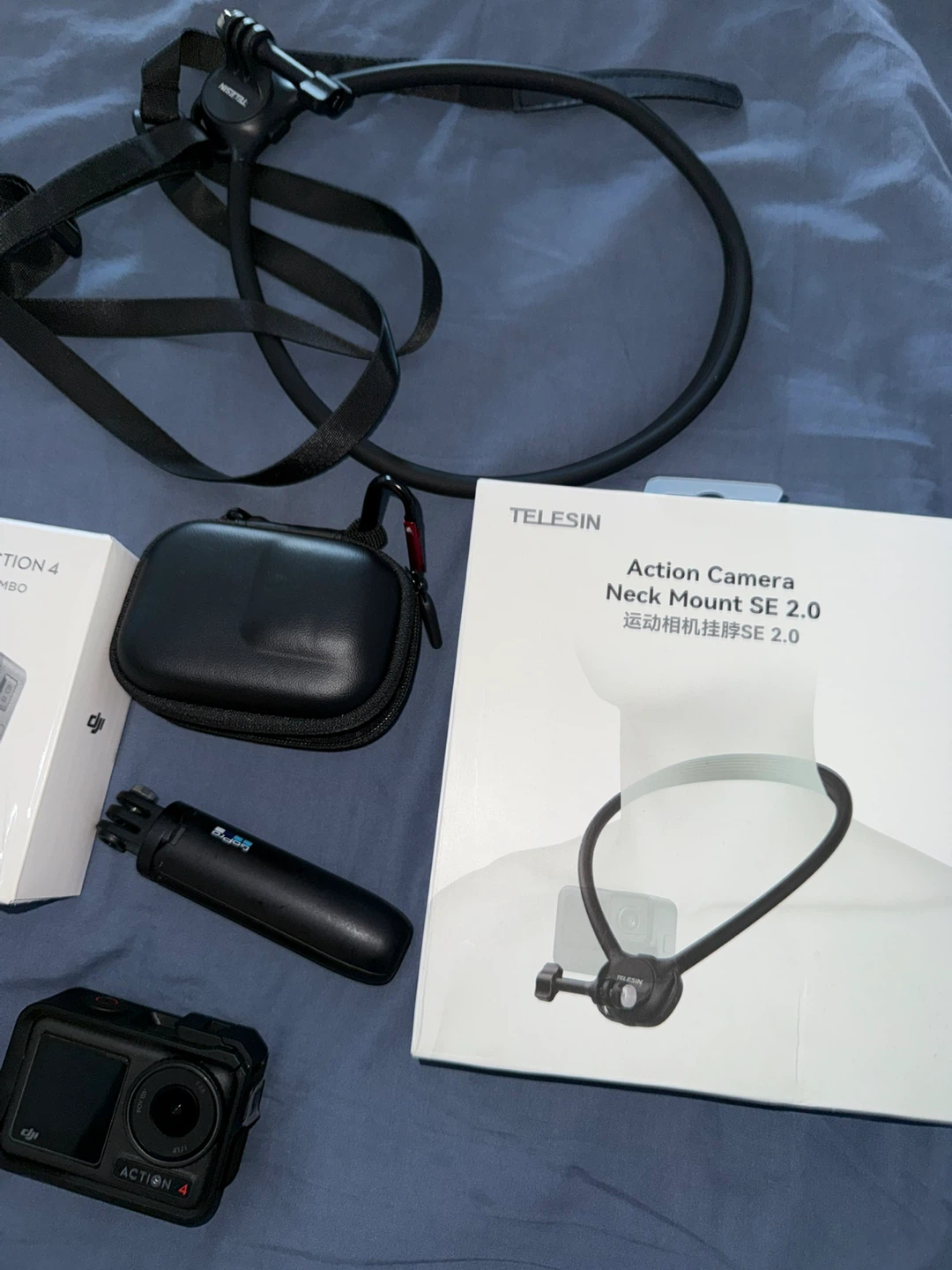 DJI Osmo Action 4 Standard Combo + Telesin Neck Mount - photo 3