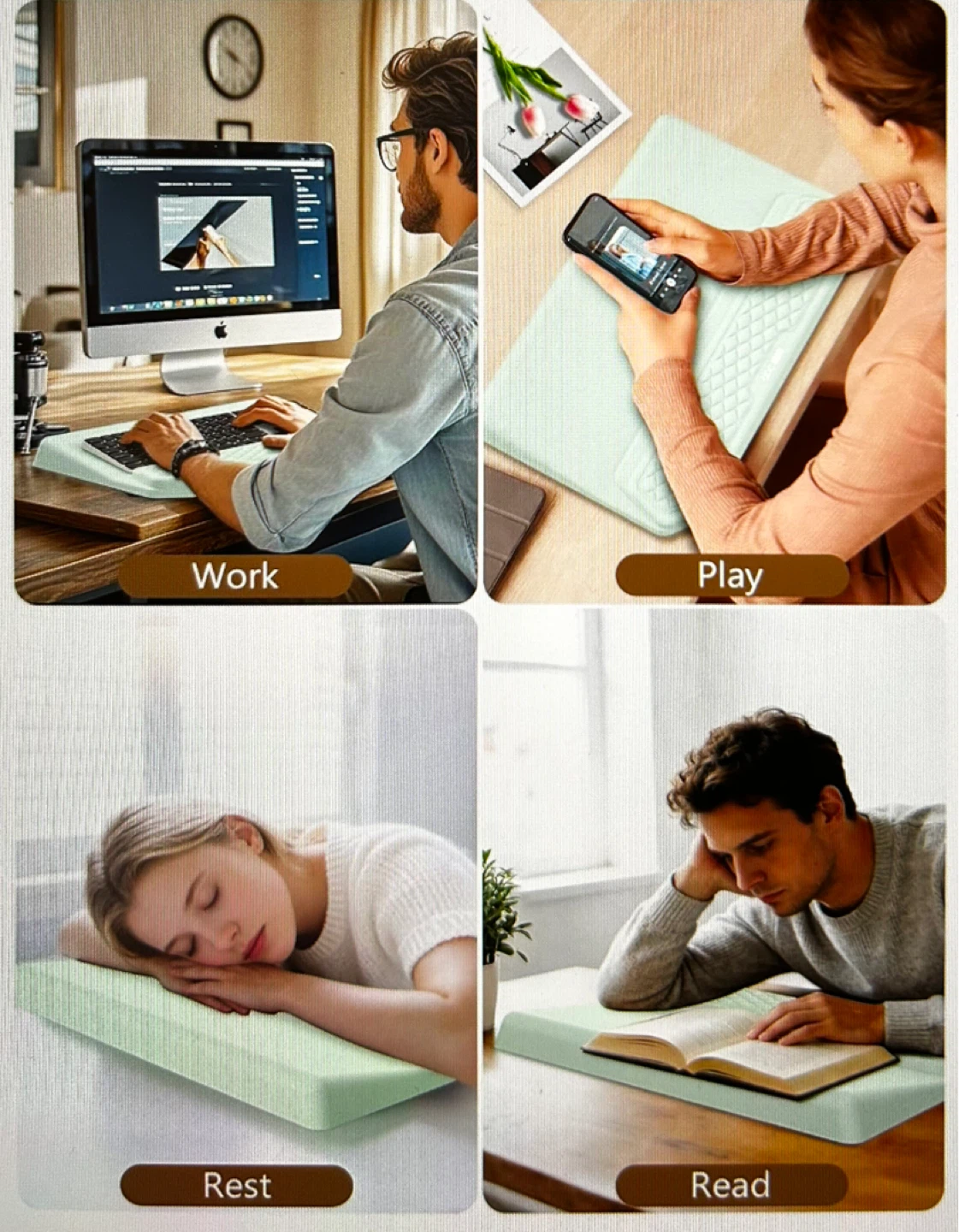 Wrist Rest Pad for Keyboard - Mint Green - photo 4