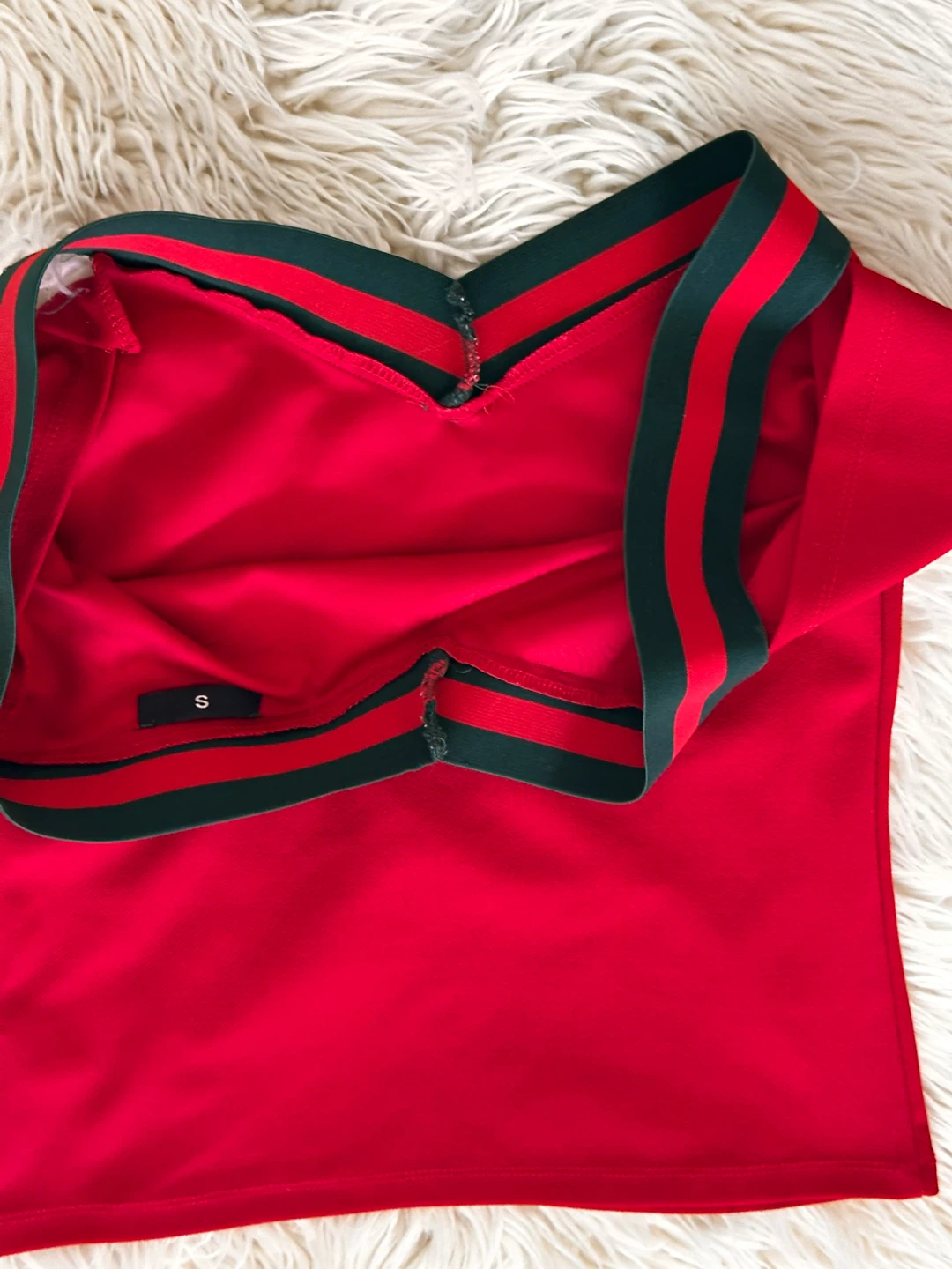 Red Off-the-Shoulder Top Size S - photo 2