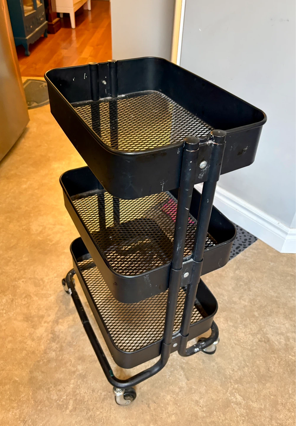 Ikea Black 3-Tier Storage Cart 🌱 - photo 3