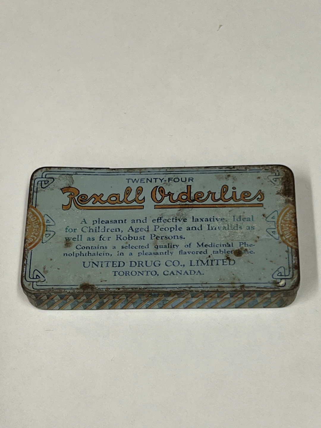 Vintage Recall Orderlies Tin