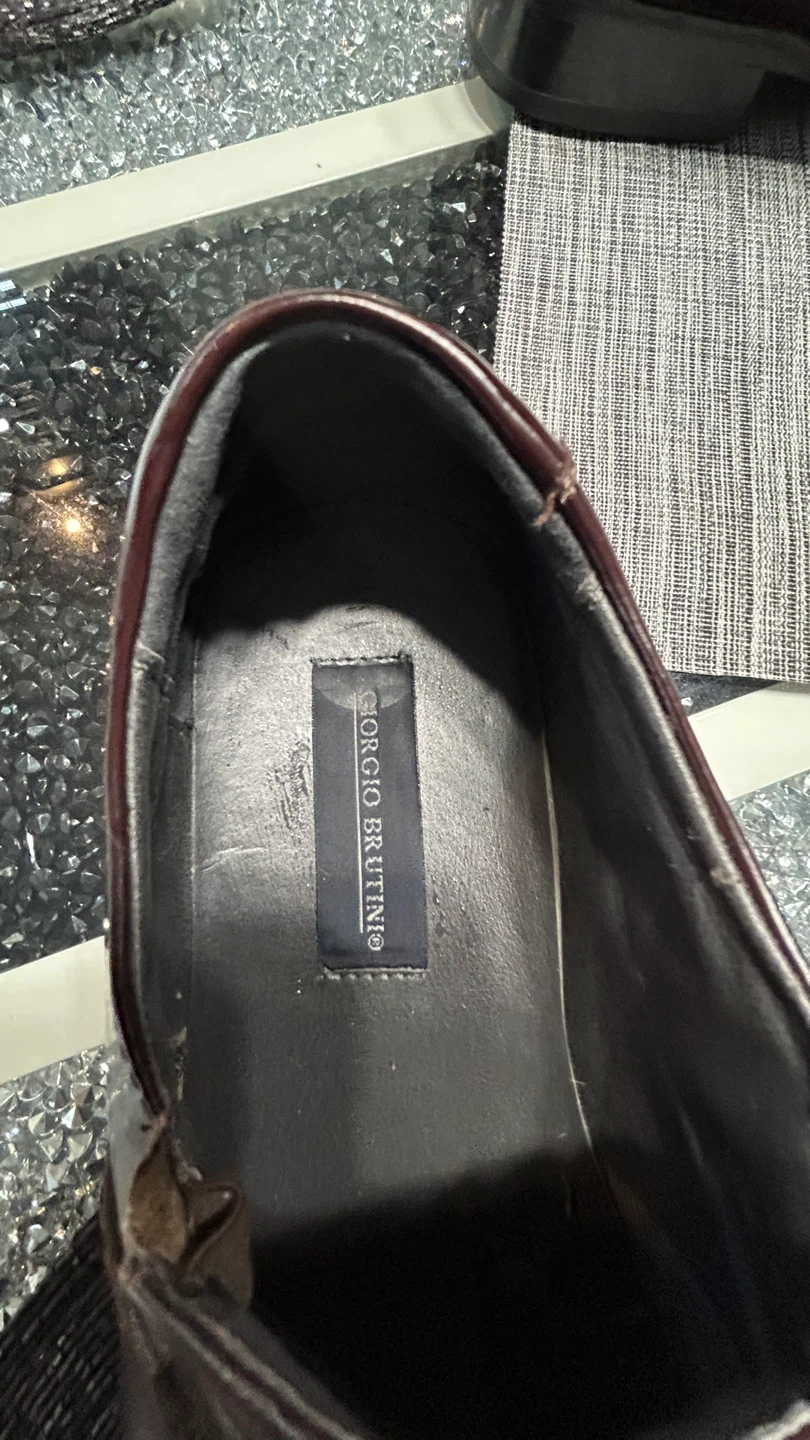 Giorgio Brutini Men's Brown Leather Slip-On Shoes Size 8.5 - photo 4
