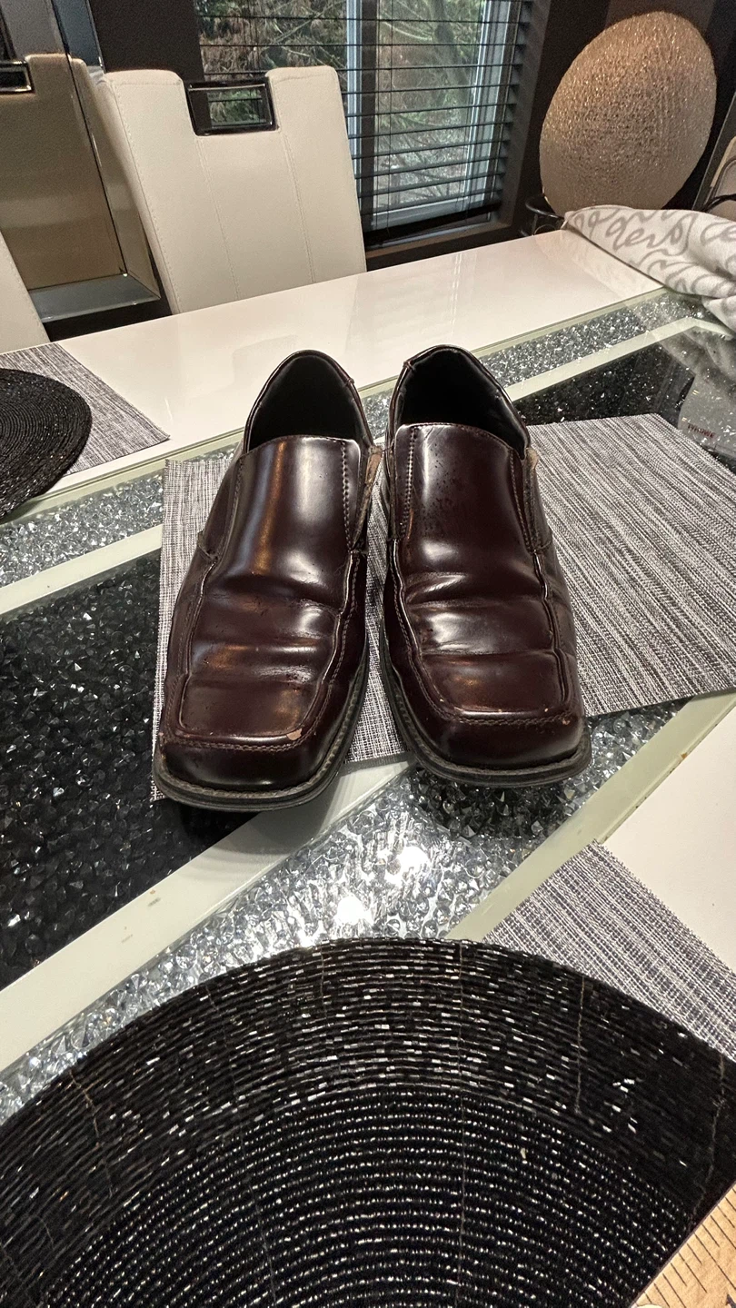 Giorgio Brutini Men's Brown Leather Slip-On Shoes Size 8.5