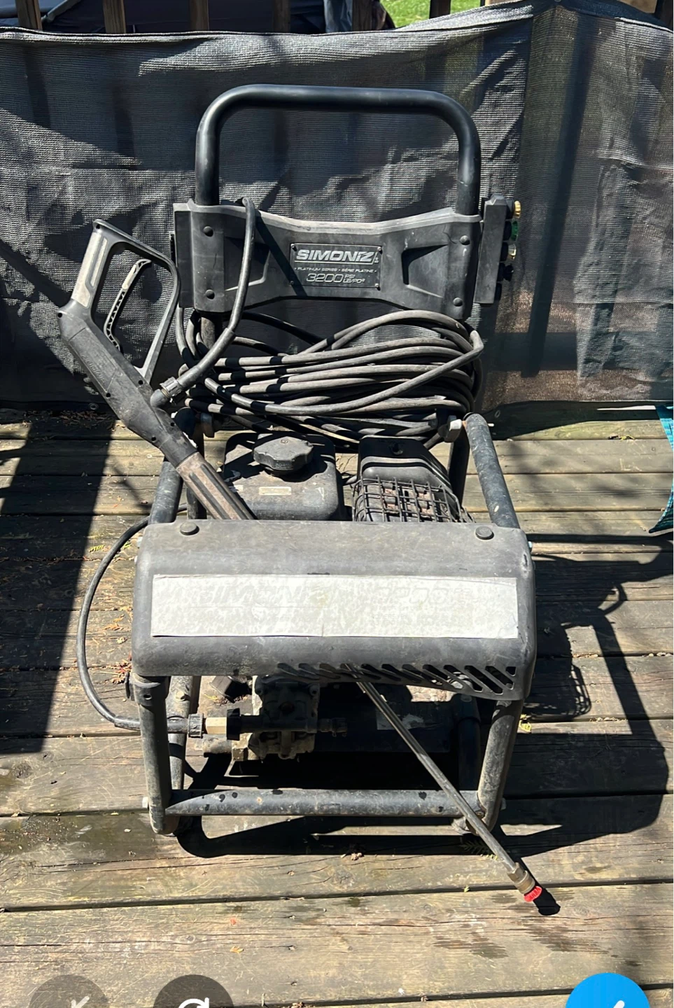 Simoniz Platinum Series 3200 PSI Pressure Washer