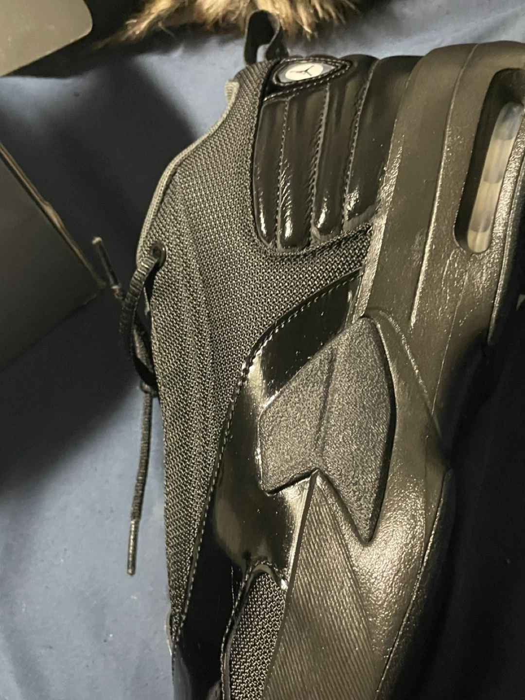 ALL BLACK JORDAN AURA MAX 6 Size 12 - photo 3