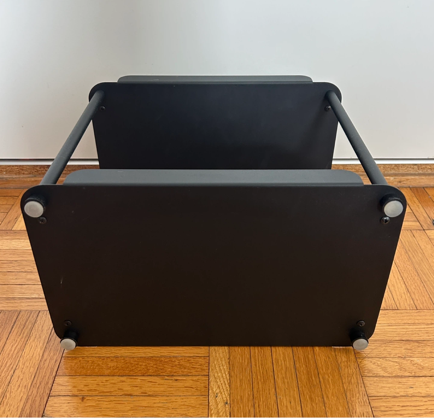 Black metal two-tier shelf - photo 2