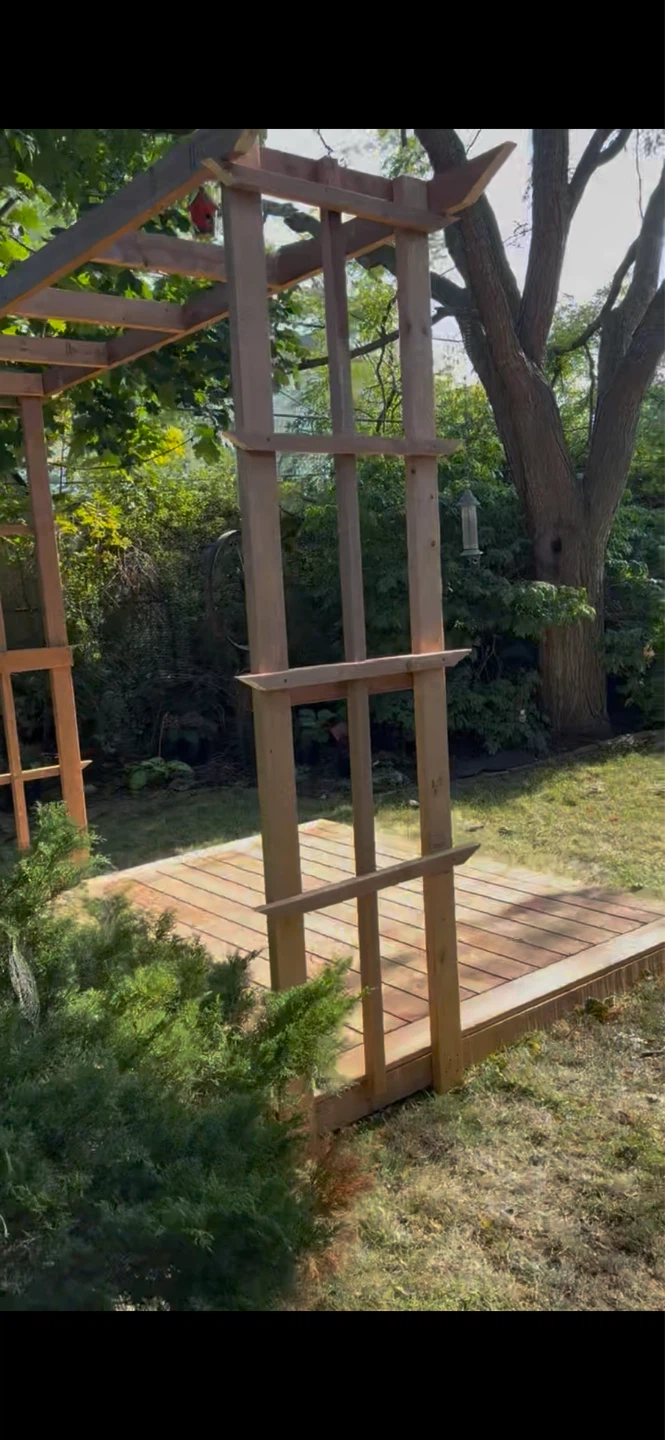 Wooden Outdoor Arbour  with Deck - photo 2