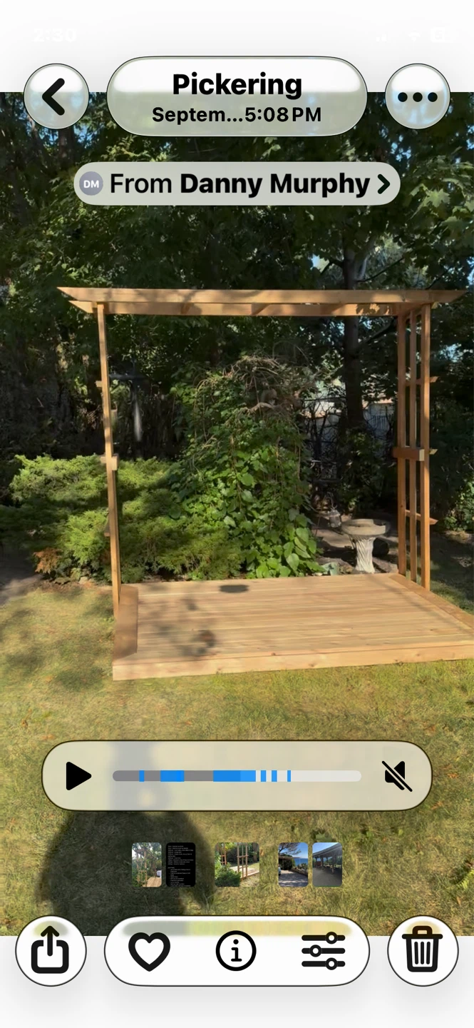 Wooden Outdoor Arbour  with Deck