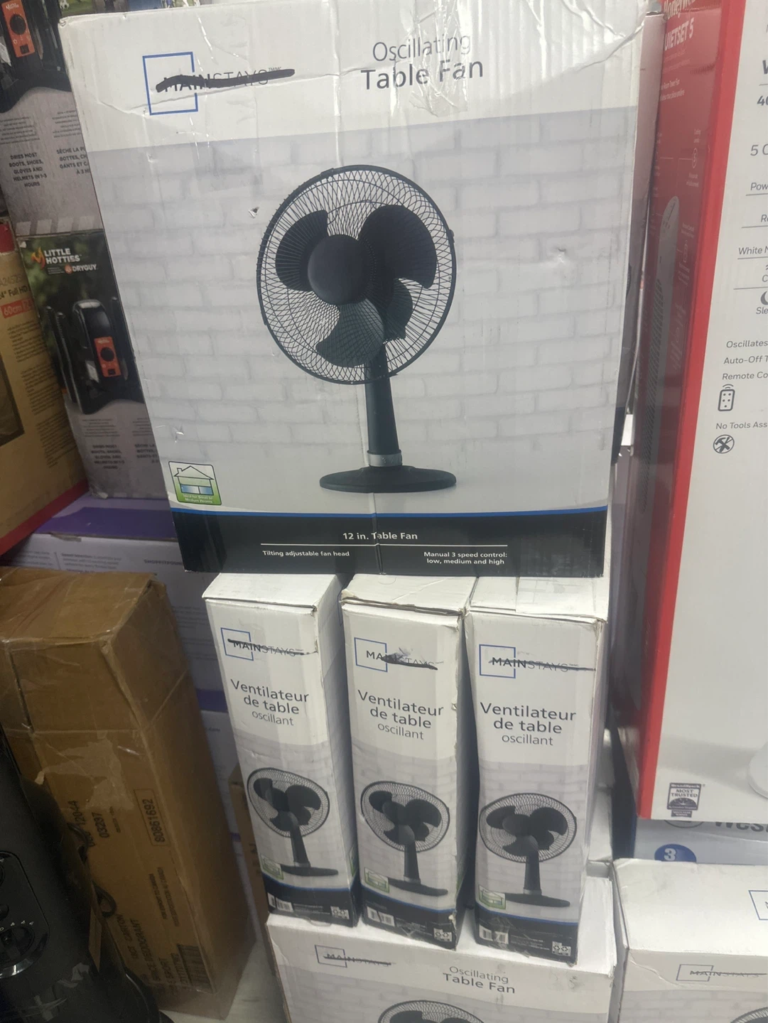Mainstays Oscillating Table Fan - 12 inch