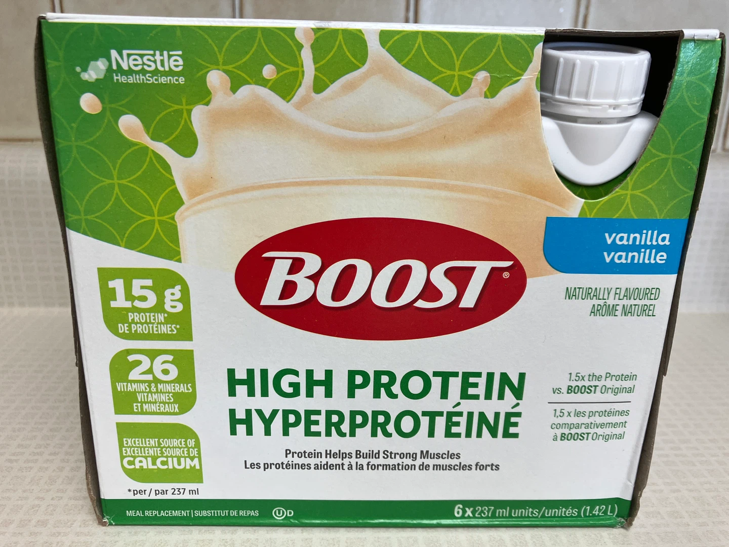 Boost High Protein Vanilla Meal Replacement Drinks 6 x 237ml