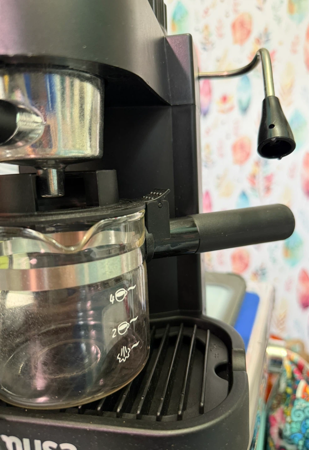IMUSA USA 4 Cup Espresso/Cappuccino Maker - Black