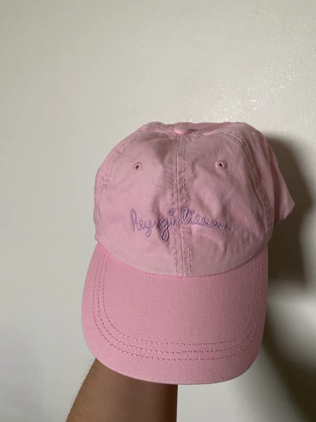 Dimension 20 Pink "hey girlieeee" Baseball Cap - photo 4